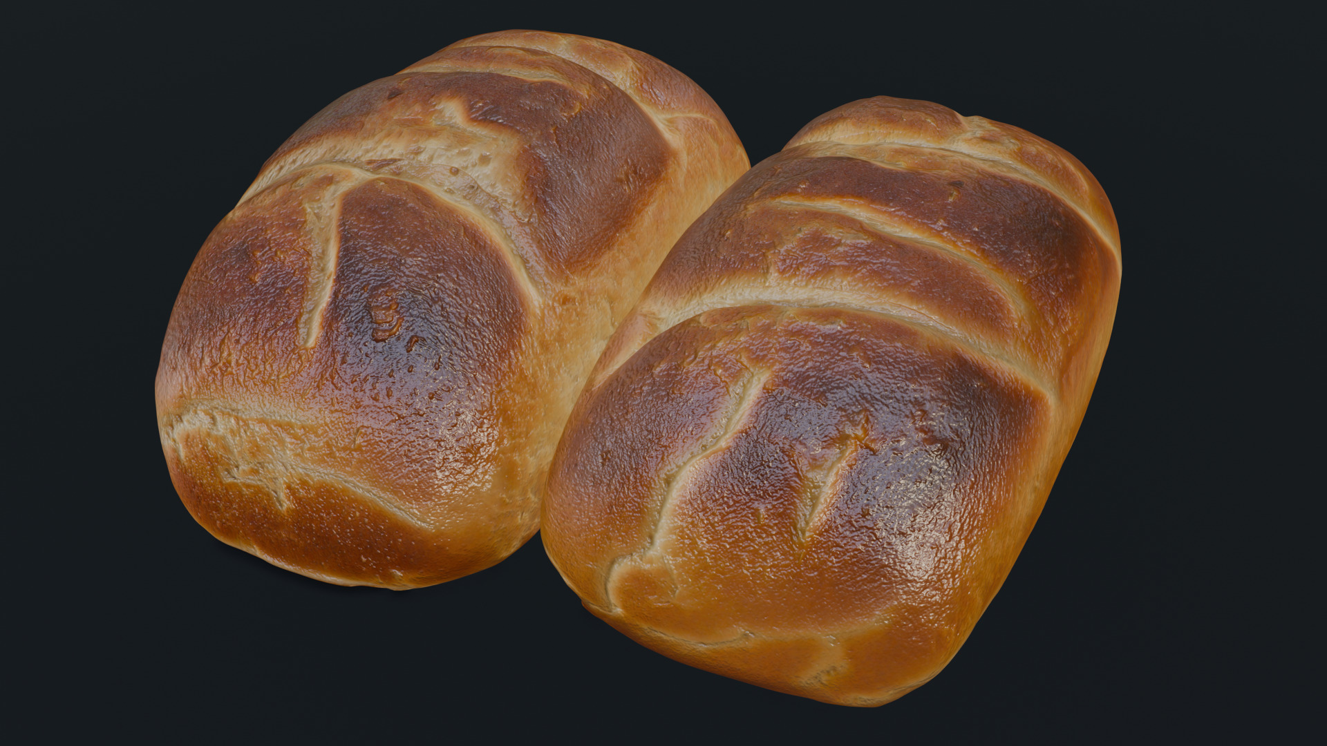 Baked Bread 3D model_26
