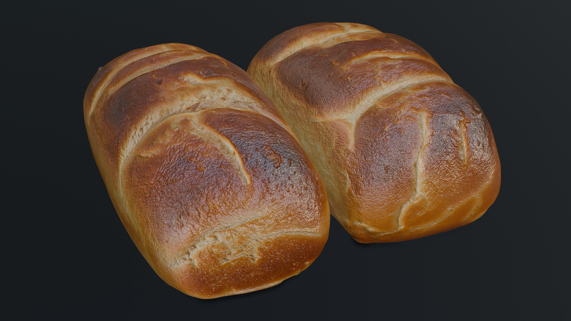 Baked Bread 3D model_13