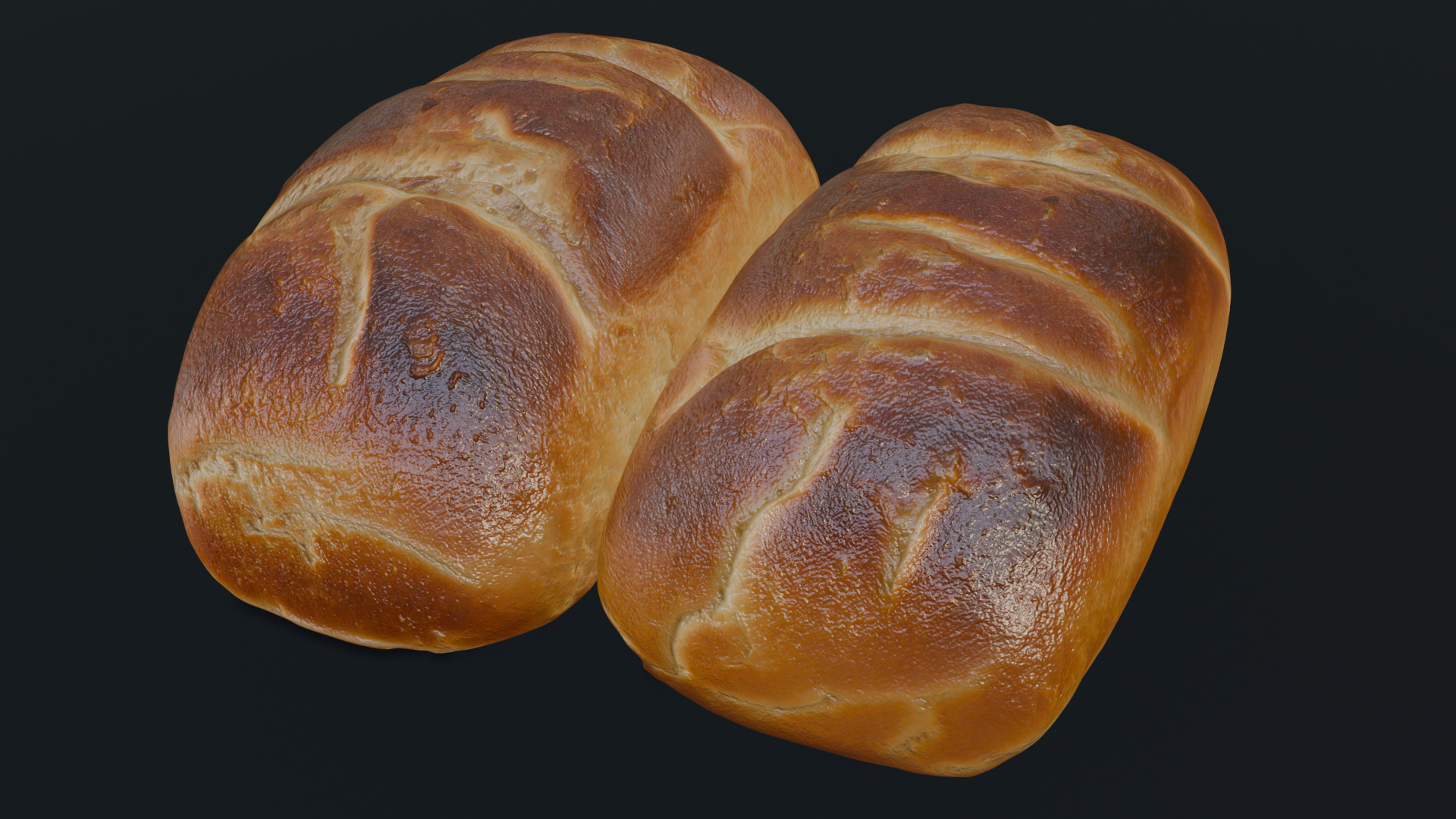 Baked Bread 3D model_25