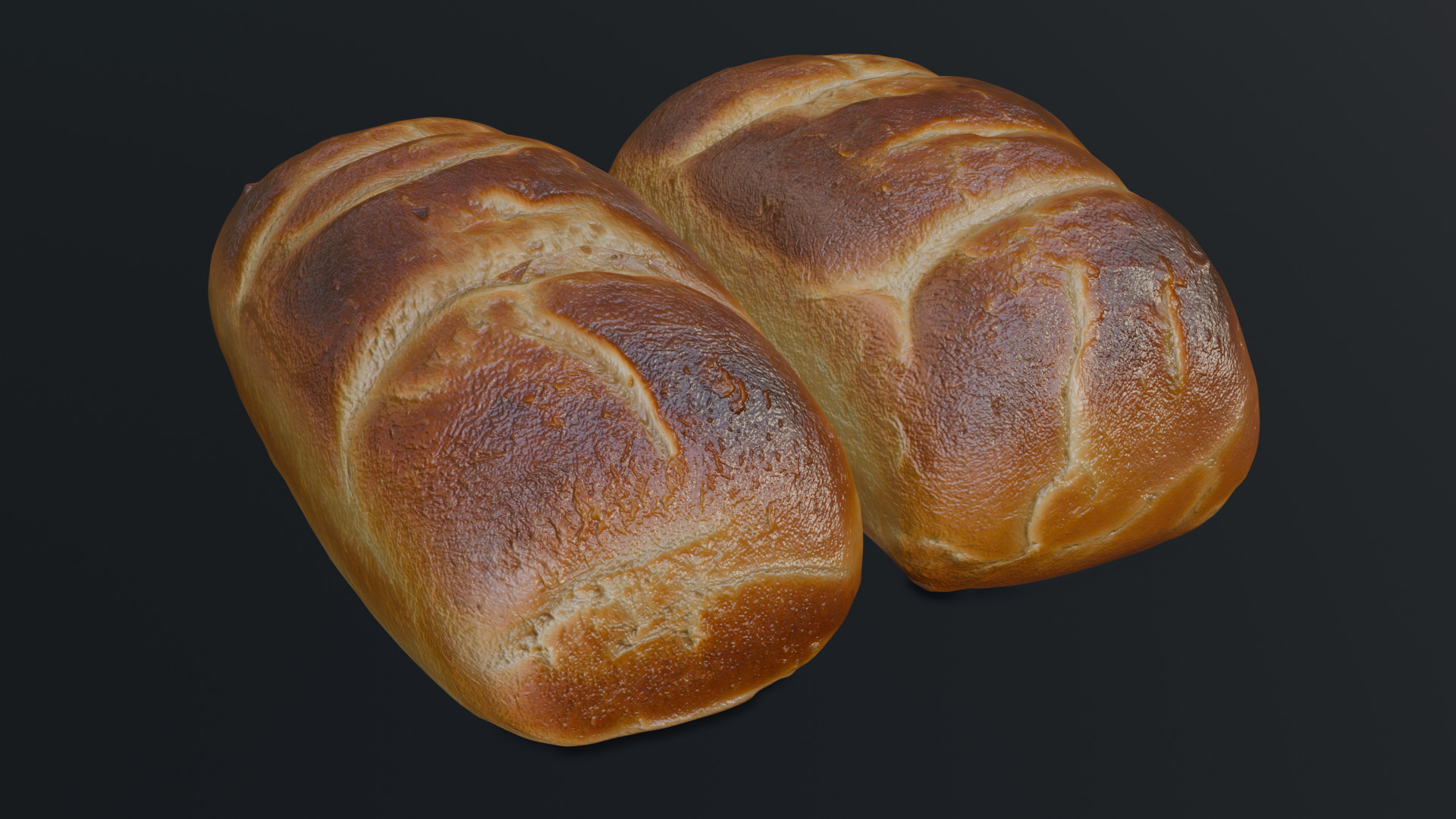 Baked Bread 3D model_12
