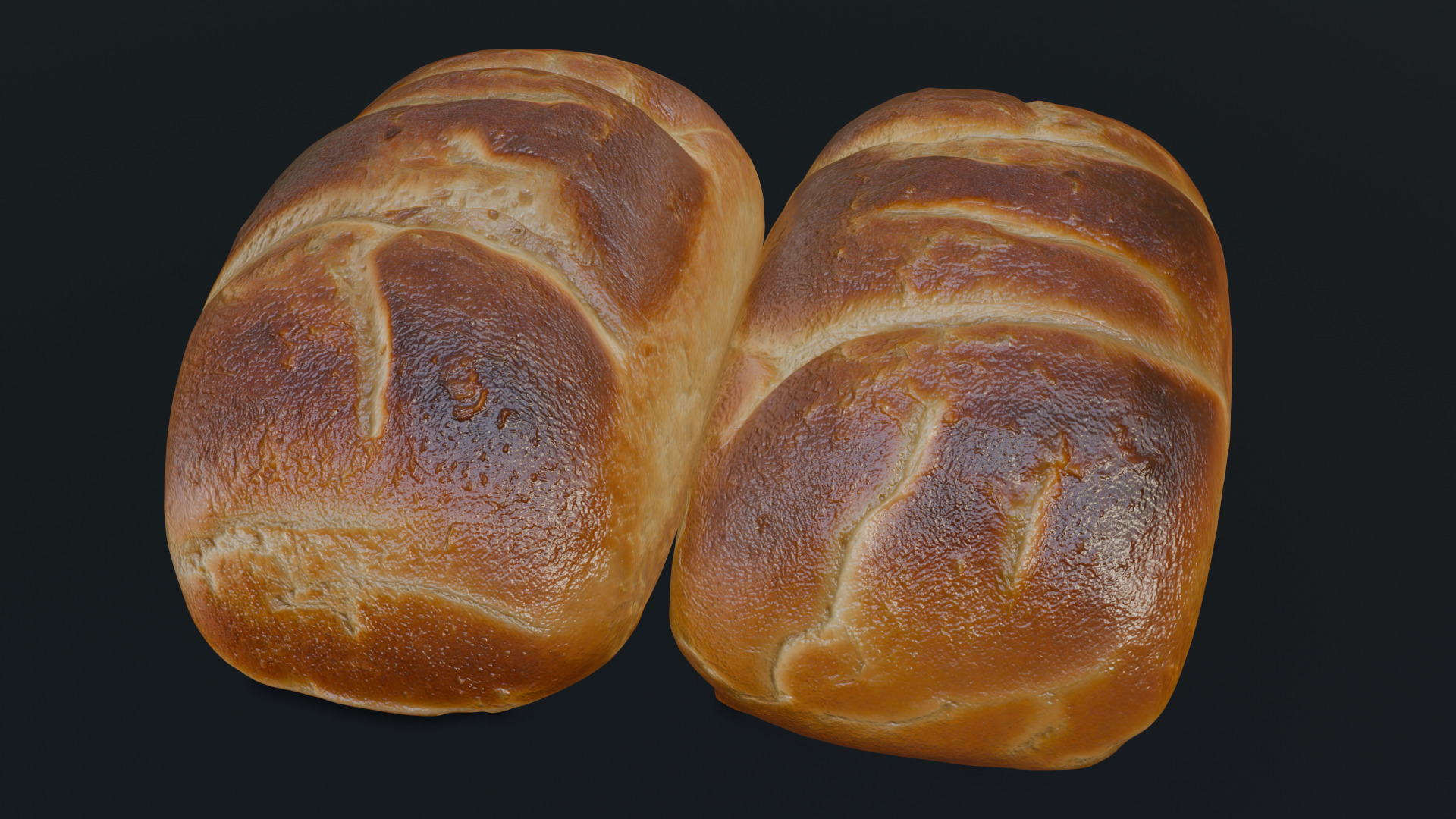 Baked Bread 3D model_29