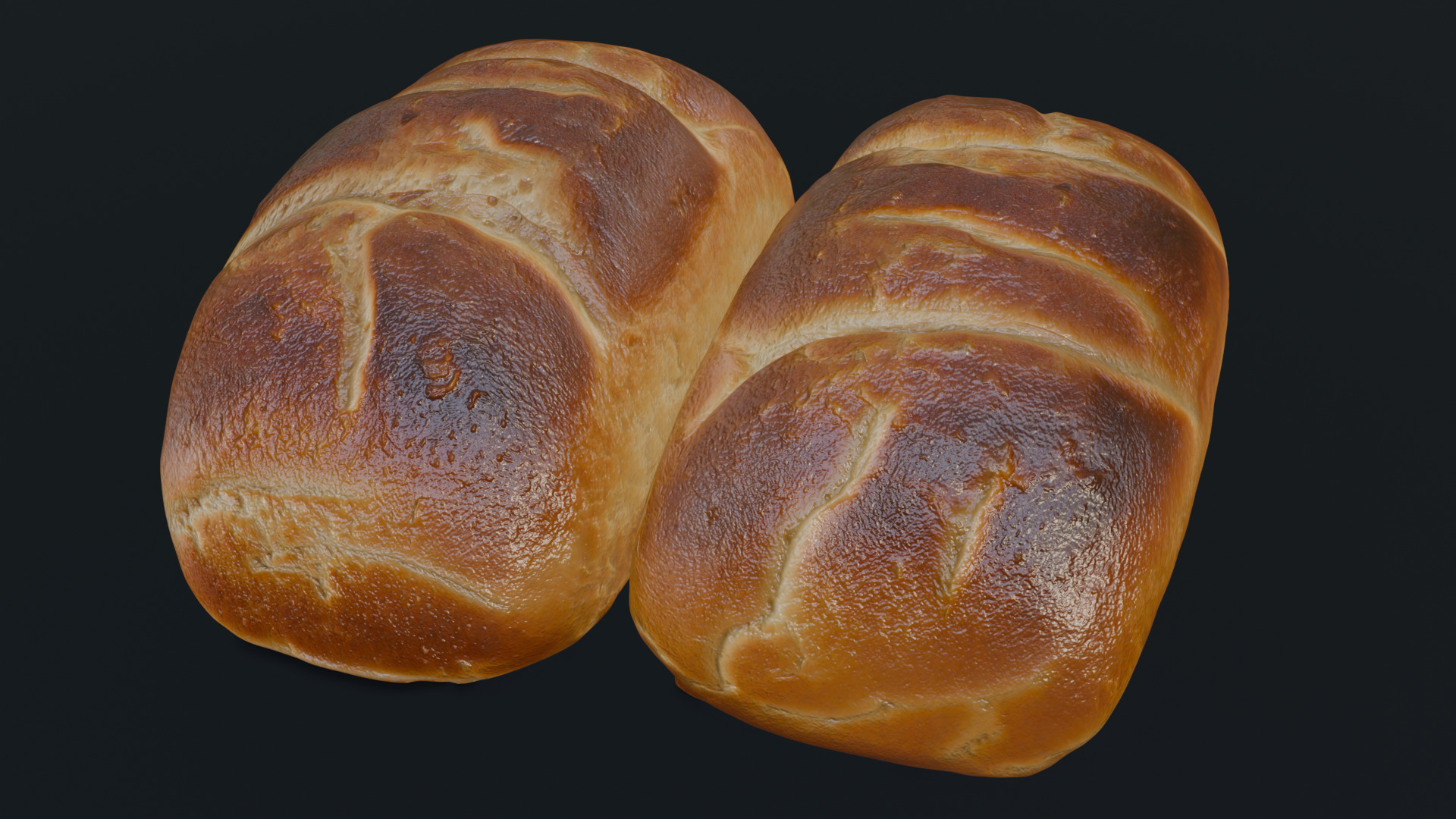Baked Bread 3D model_23
