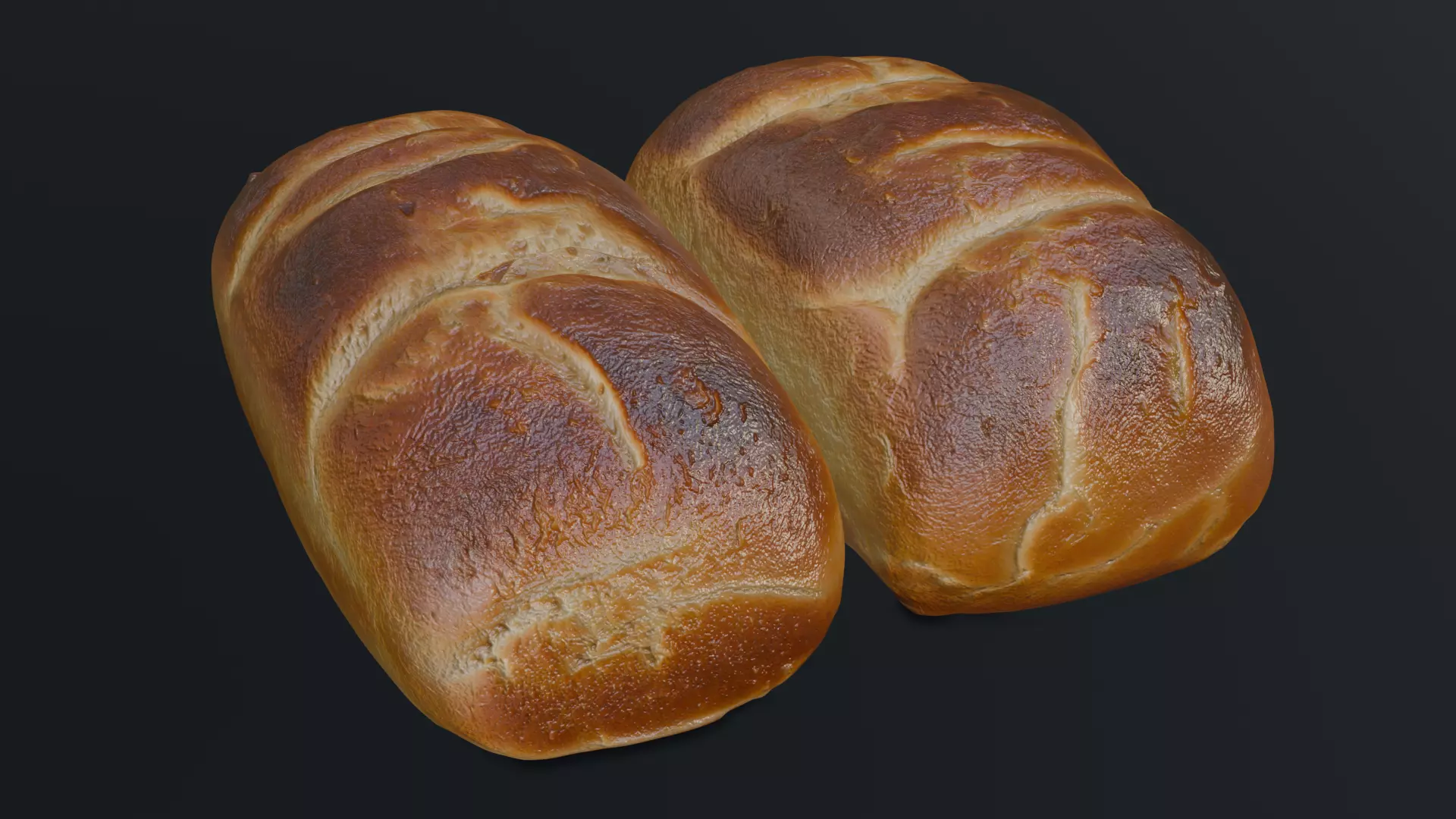 Baked Bread 3D model_0