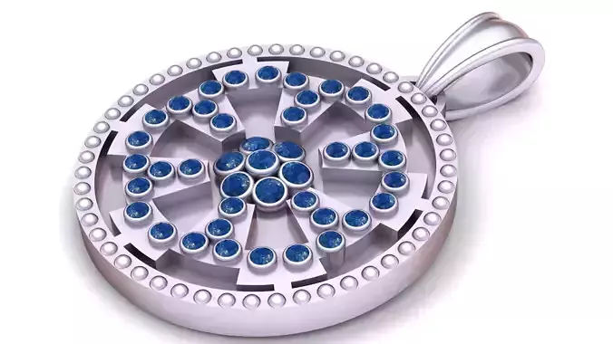 DECENT FLOWER PENDANT 3D PRINTABLE MODEL 