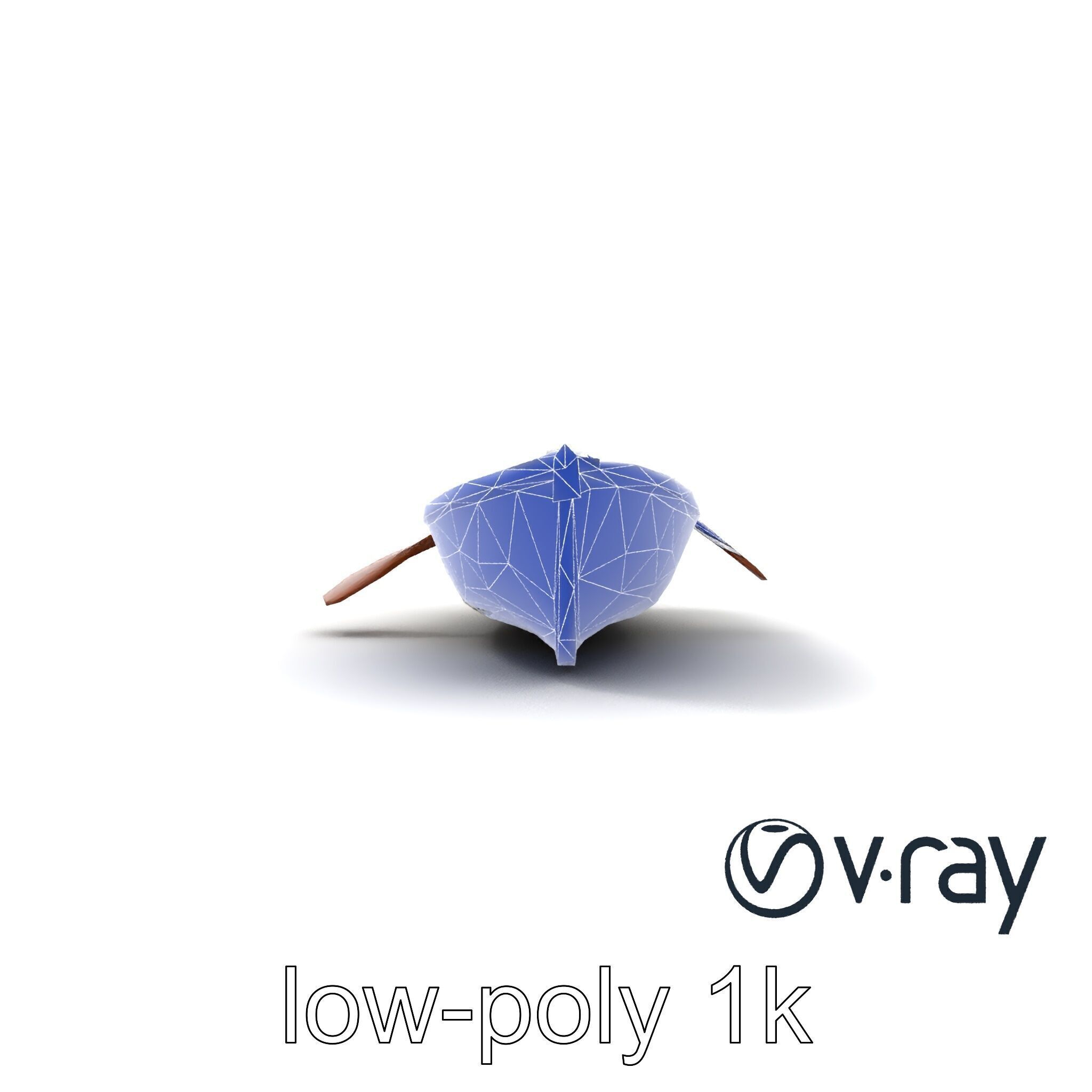 Rustic Rowboat with Oars 3D model pack Low-poly 3D model_21