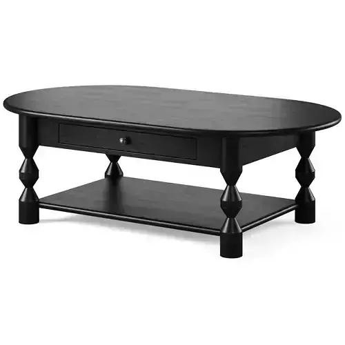 Primrose Oval Coffee Table by Interior Secrets 3D model