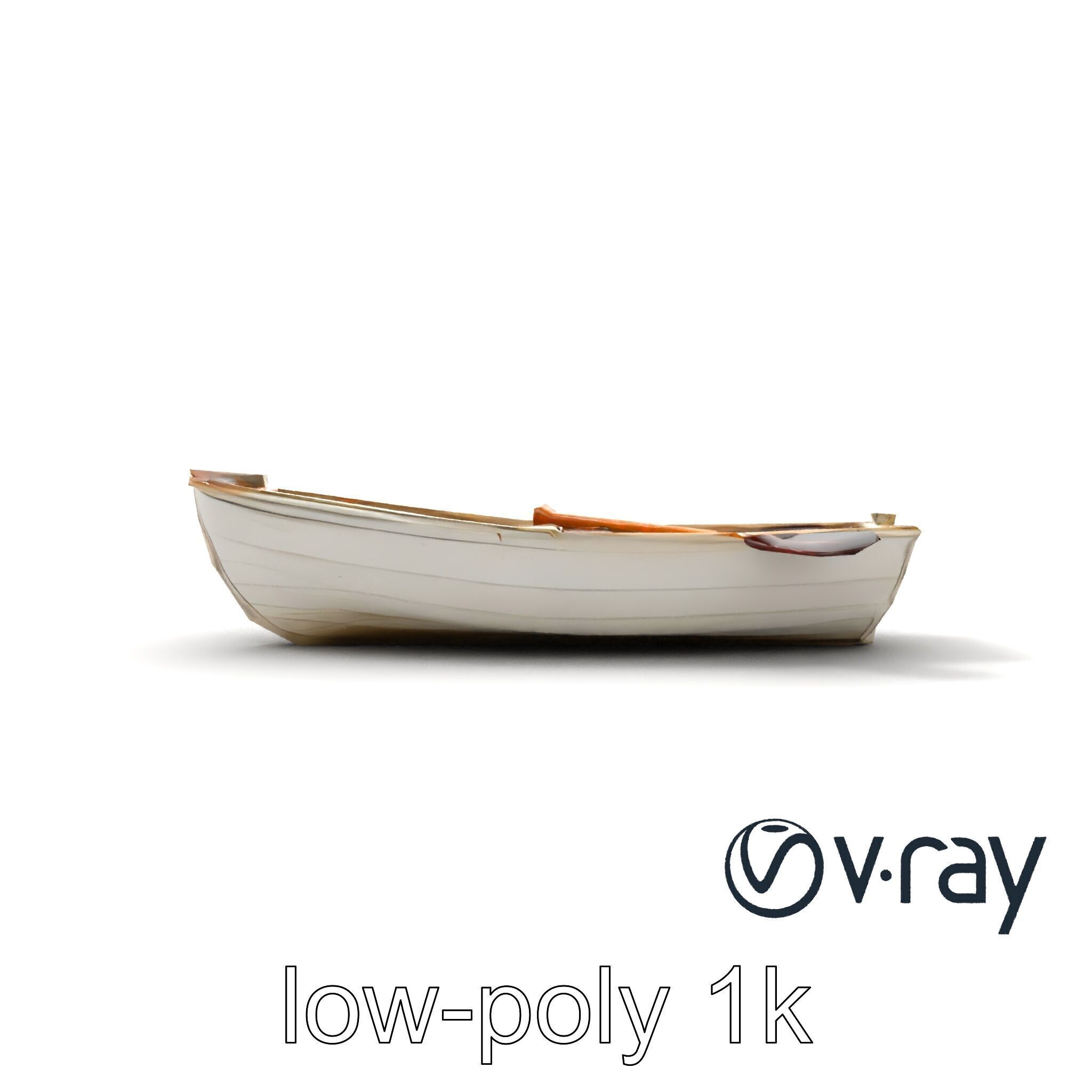 Rowboat Coastal Design model pack Low-poly 3D model_12