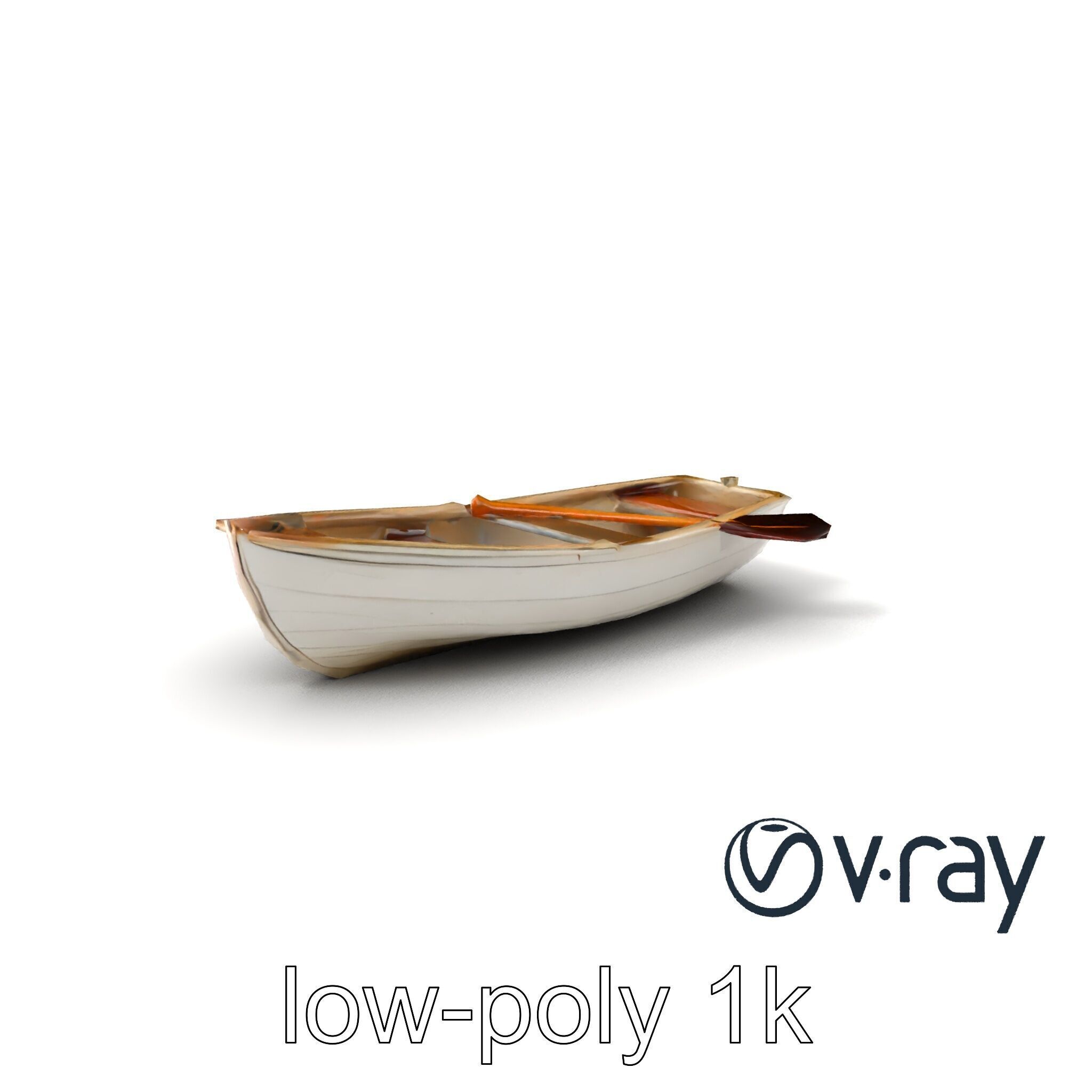 Rowboat Coastal Design model pack Low-poly 3D model_4
