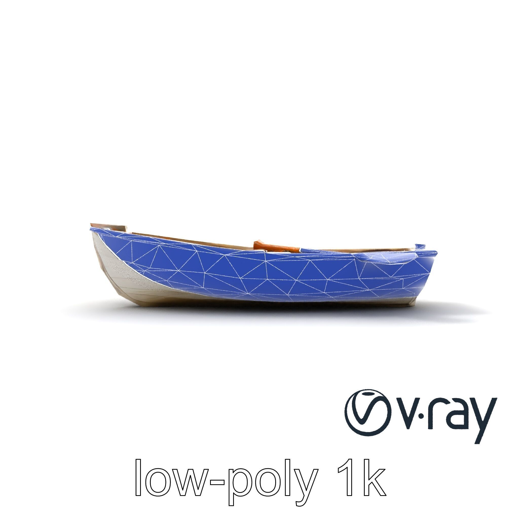 Rowboat Coastal Design model pack Low-poly 3D model_28