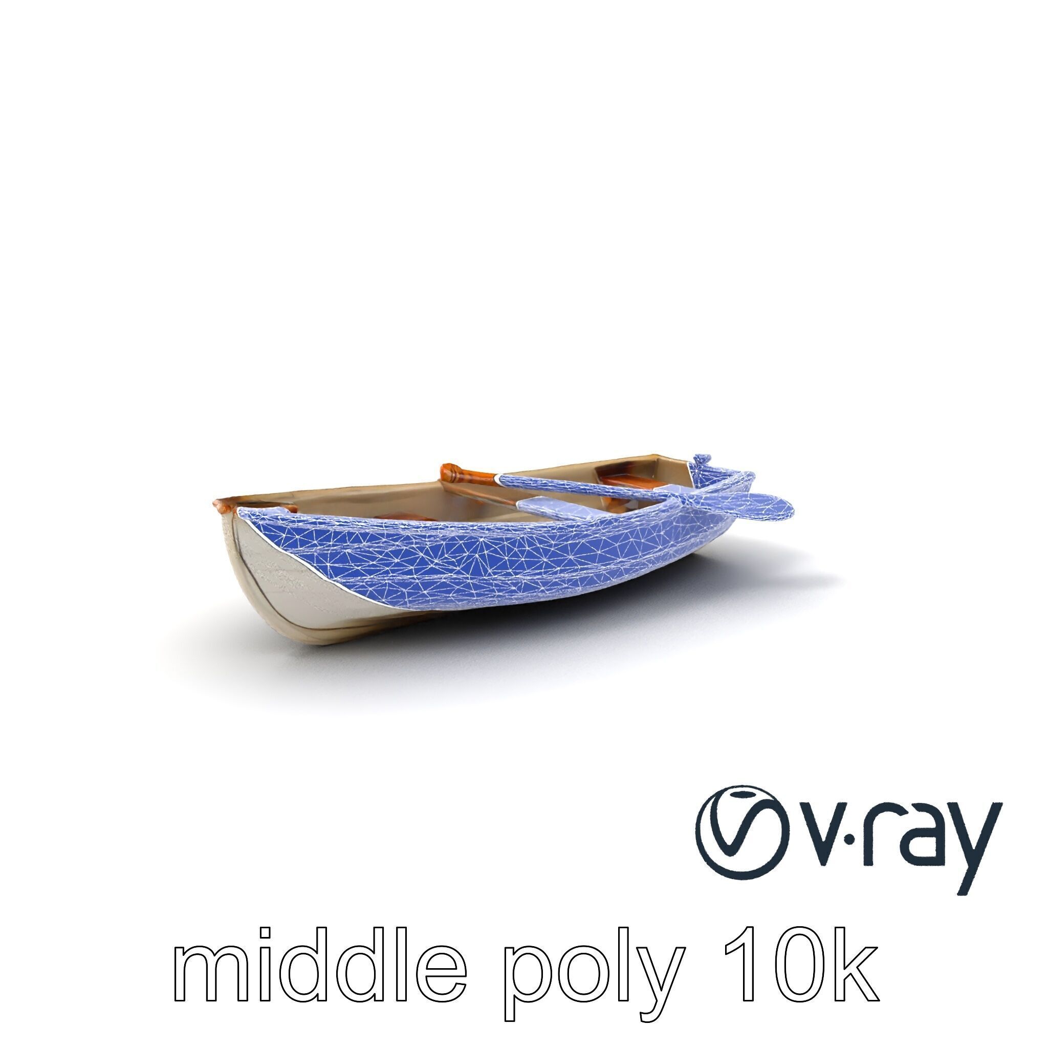 Rowboat Coastal Design model pack Low-poly 3D model_5