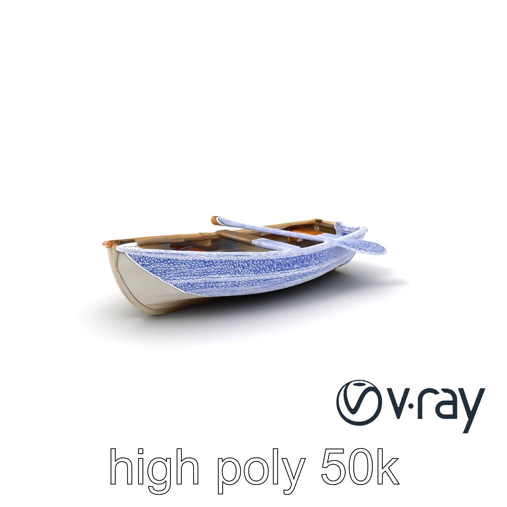 Rowboat Coastal Design model pack Low-poly 3D model_1