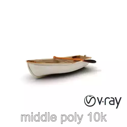 Rowboat Coastal Design model pack Low-poly 3D model