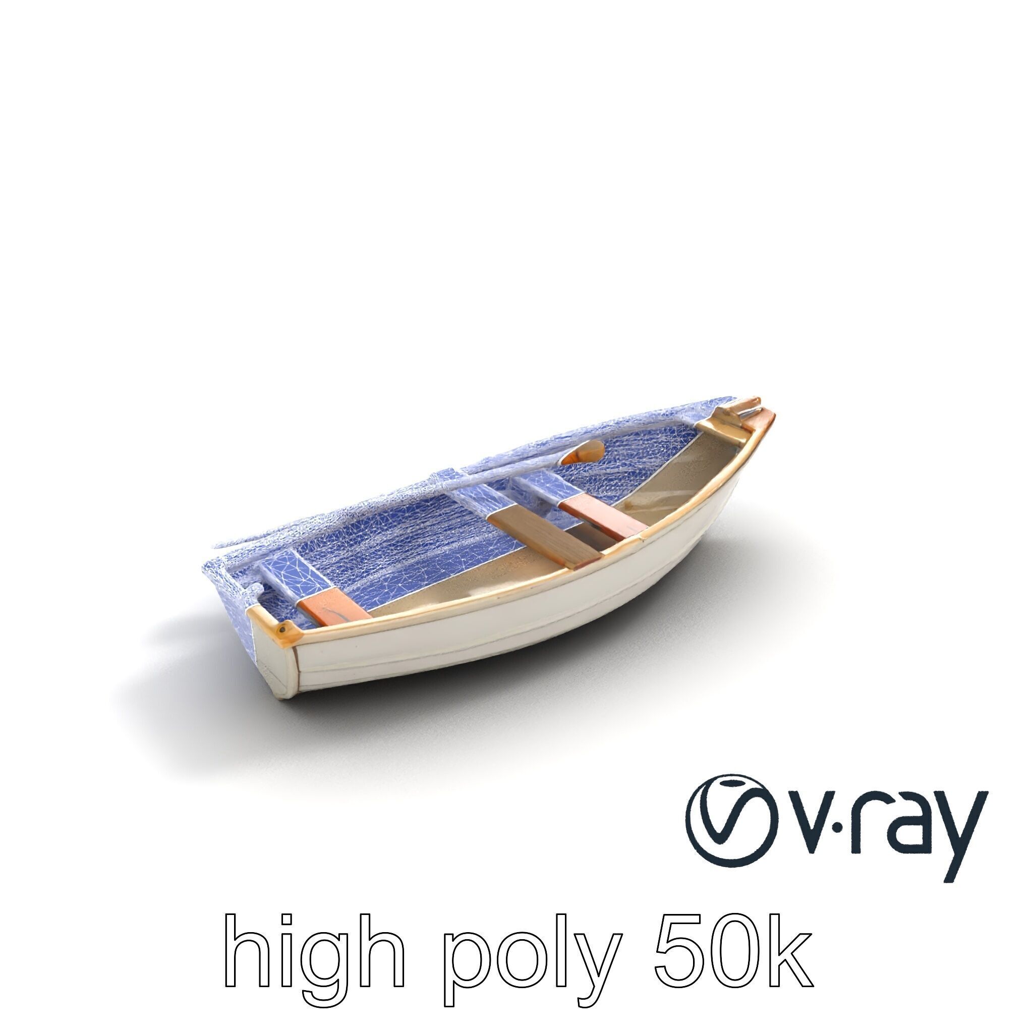 Rowboat Coastal Design model pack Low-poly 3D model_22