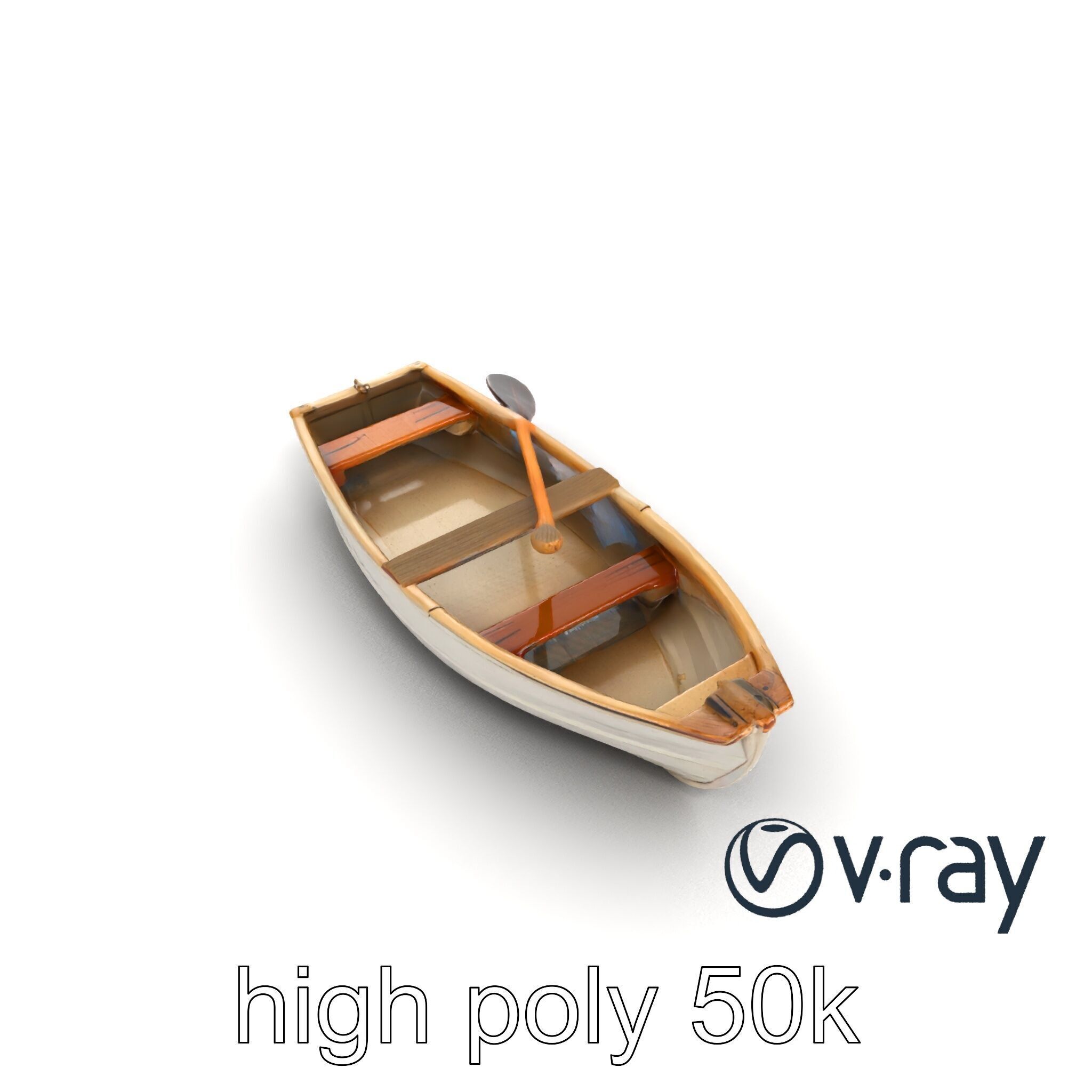 Rowboat Coastal Design model pack Low-poly 3D model_19
