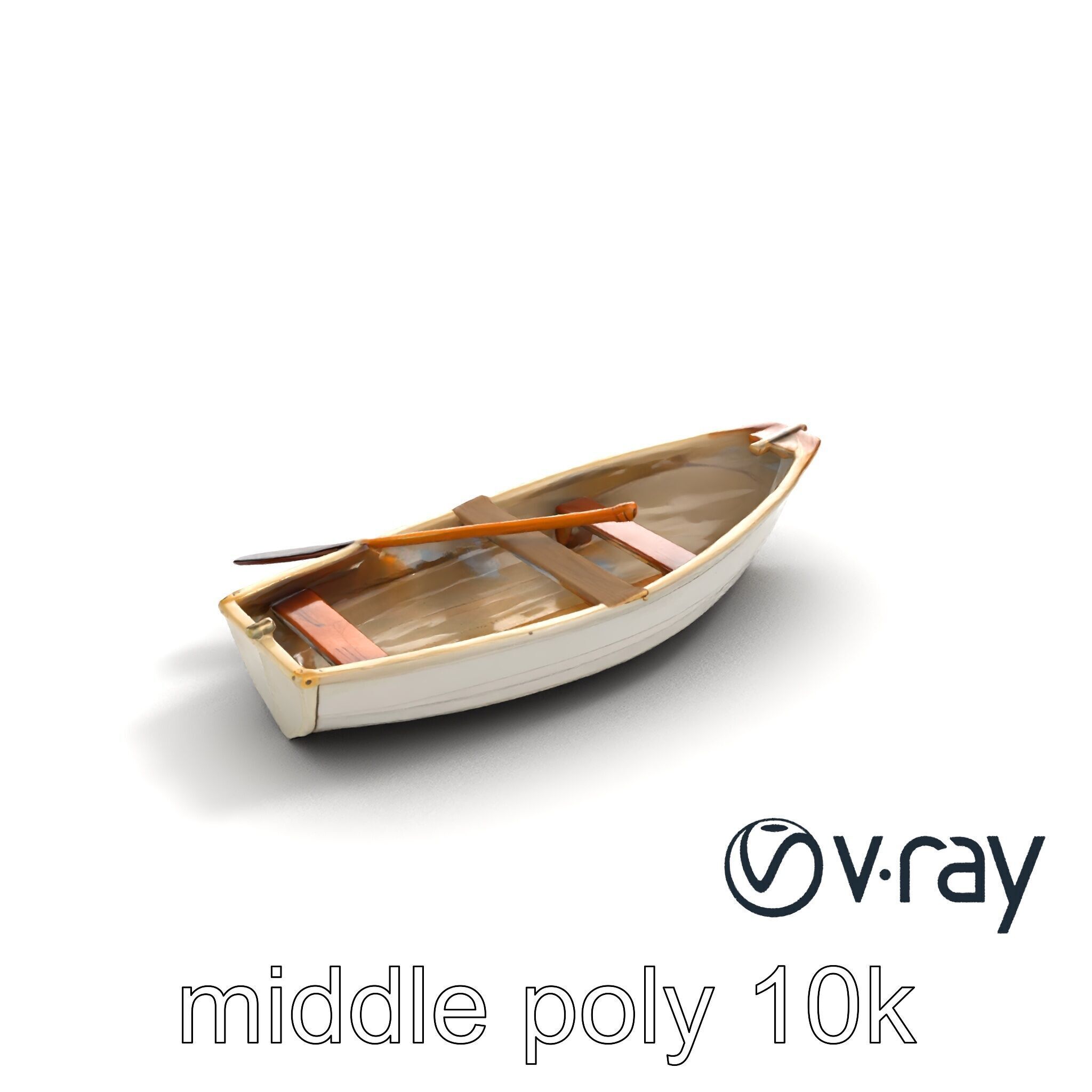 Rowboat Coastal Design model pack Low-poly 3D model_7