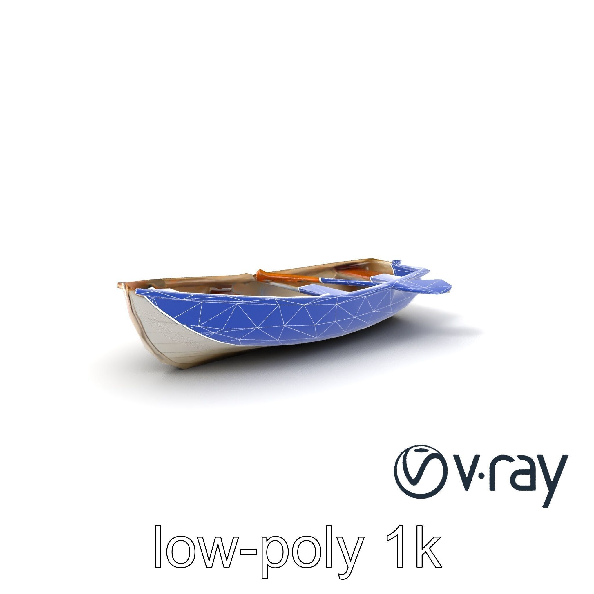 Rowboat Coastal Design model pack Low-poly 3D model_6
