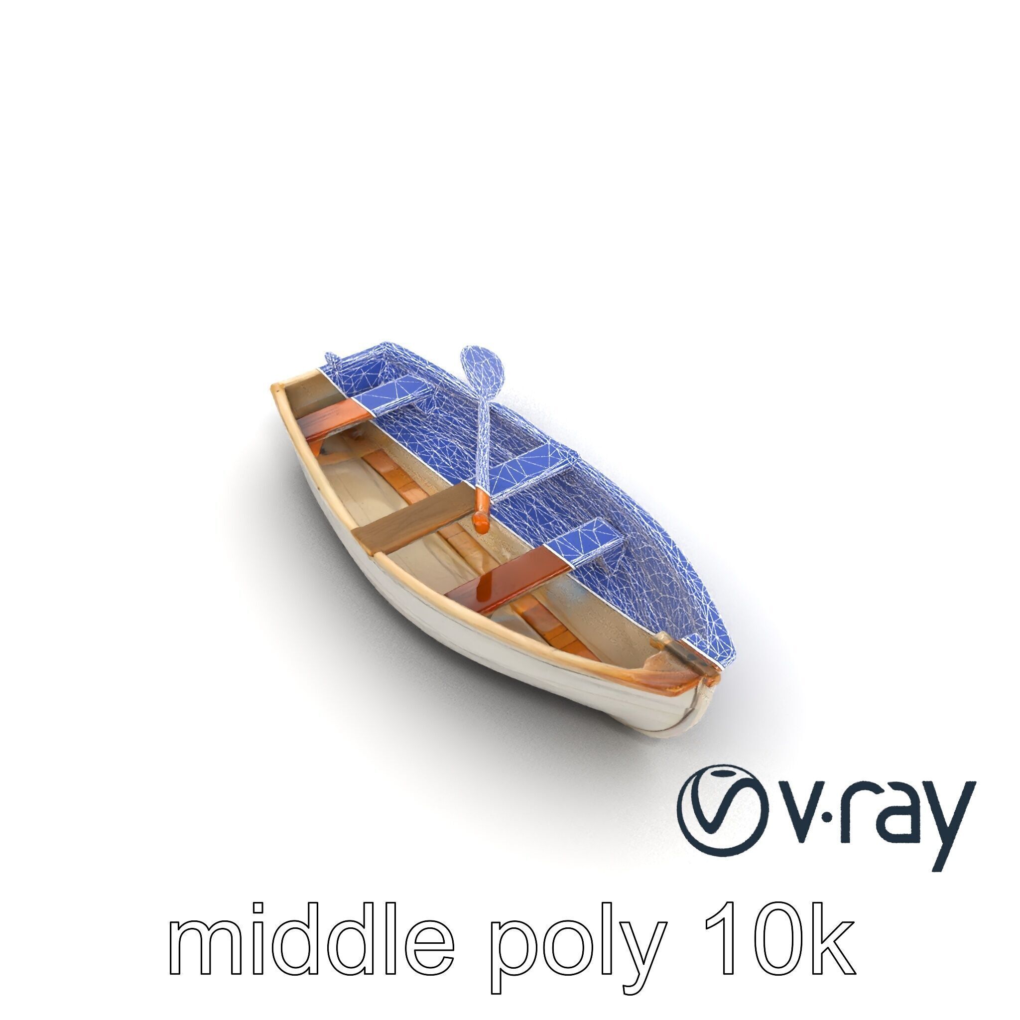 Rowboat Coastal Design model pack Low-poly 3D model_21