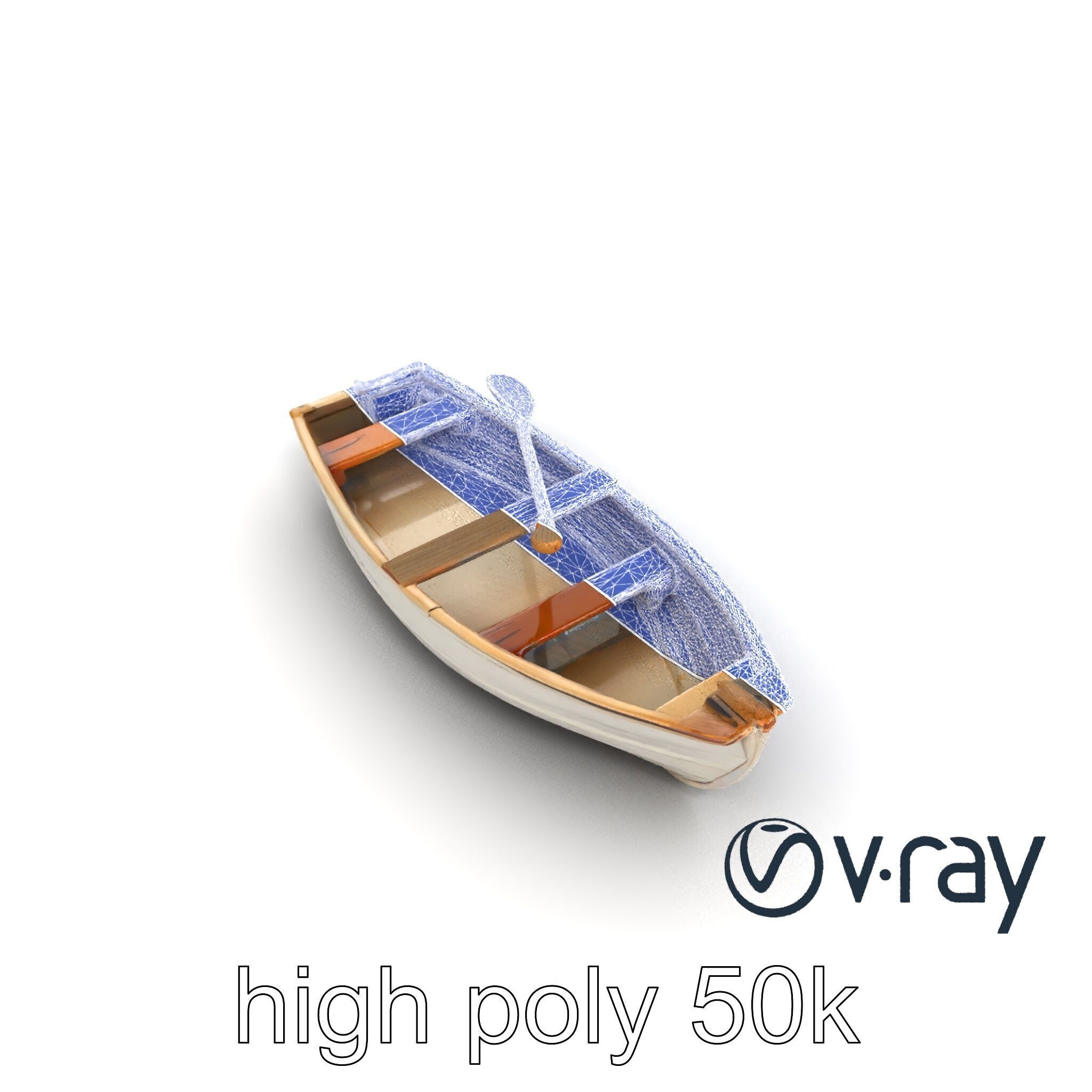 Rowboat Coastal Design model pack Low-poly 3D model_26