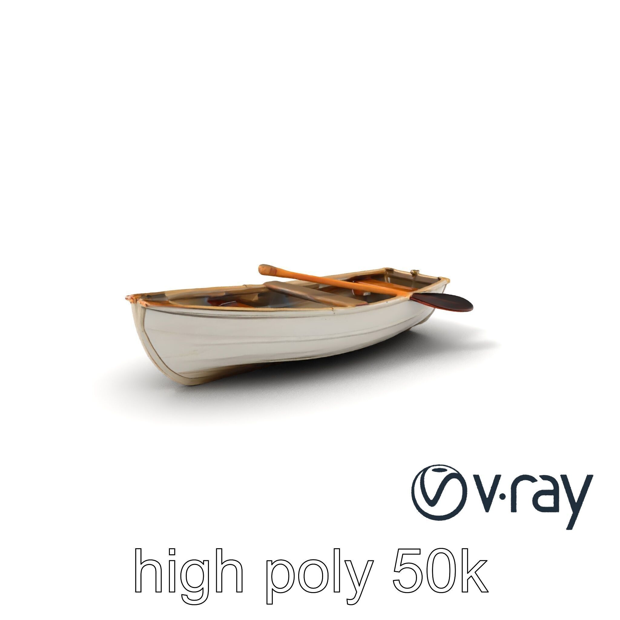 Rowboat Coastal Design model pack Low-poly 3D model_2