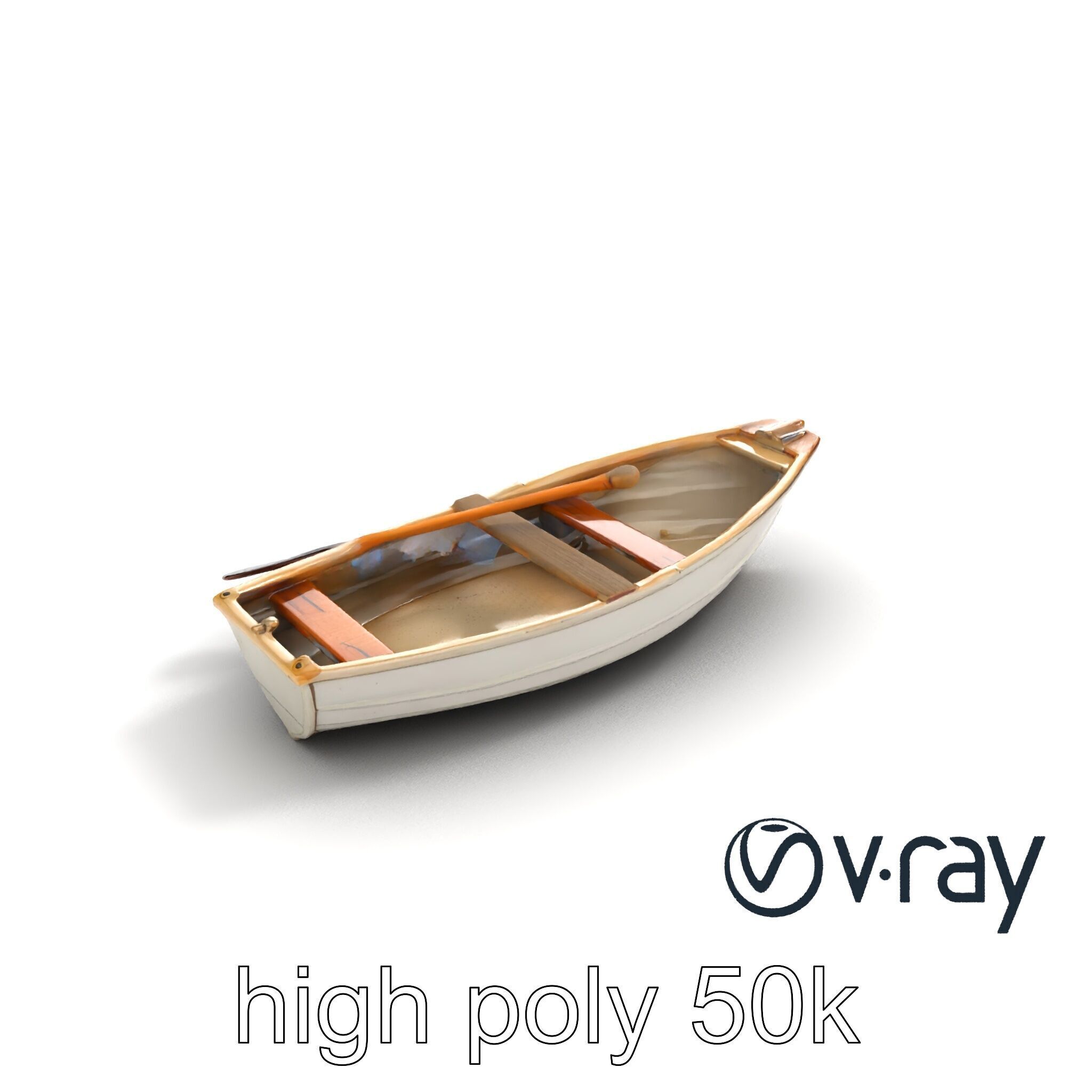 Rowboat Coastal Design model pack Low-poly 3D model_9
