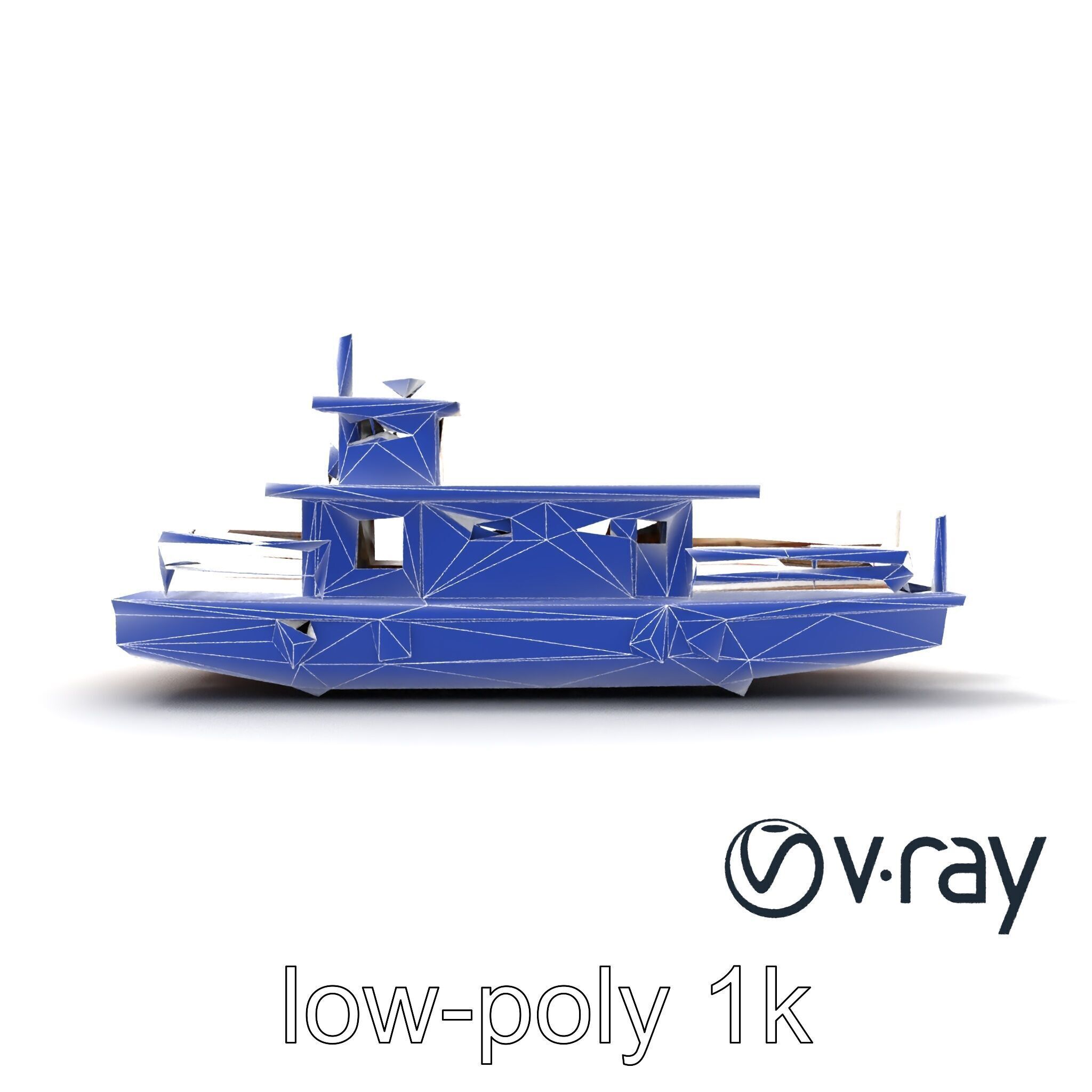 Historic Passage Ferry Early Century Model Pack Low-poly 3D model_26