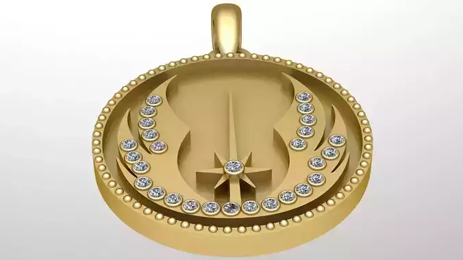 KEY COIN PENDANT 3D PRINTABLE MODEL  3D print model