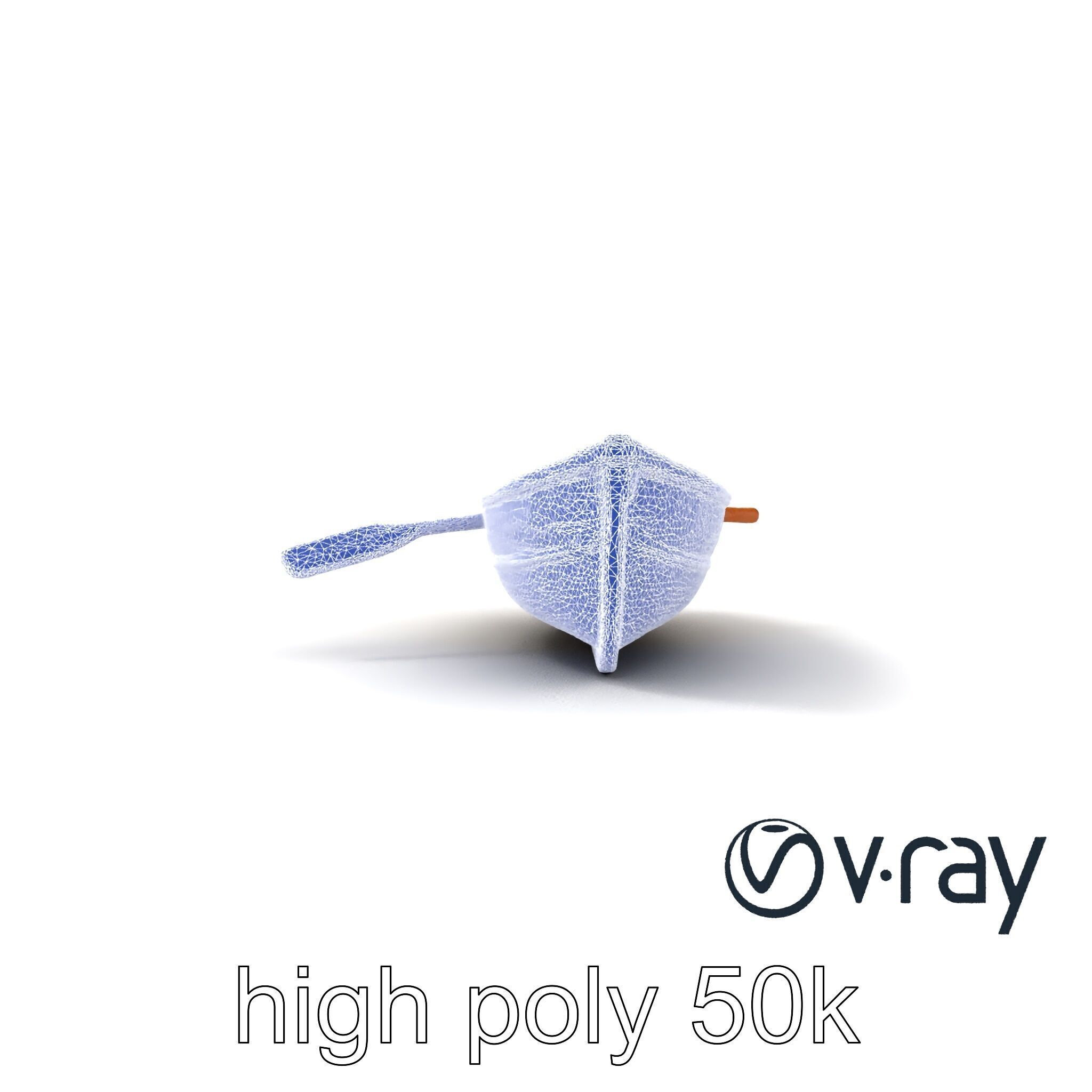 Weathered Rowboat with Cracked Hull and Oars model pack Low-poly 3D model_27