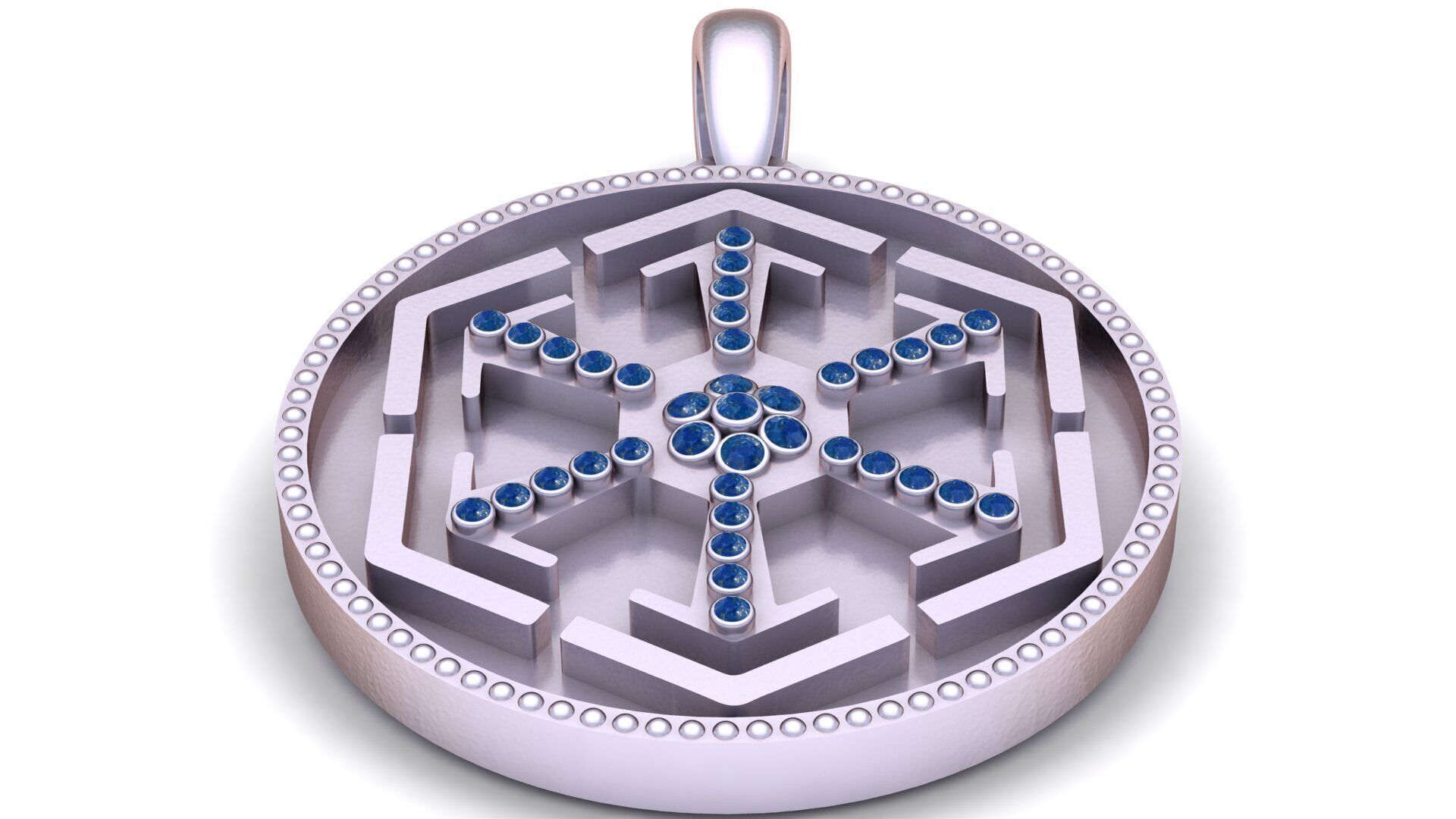 DESIGN COIN PENDANT 3D PRINTABLE MODEL  3D print model_4