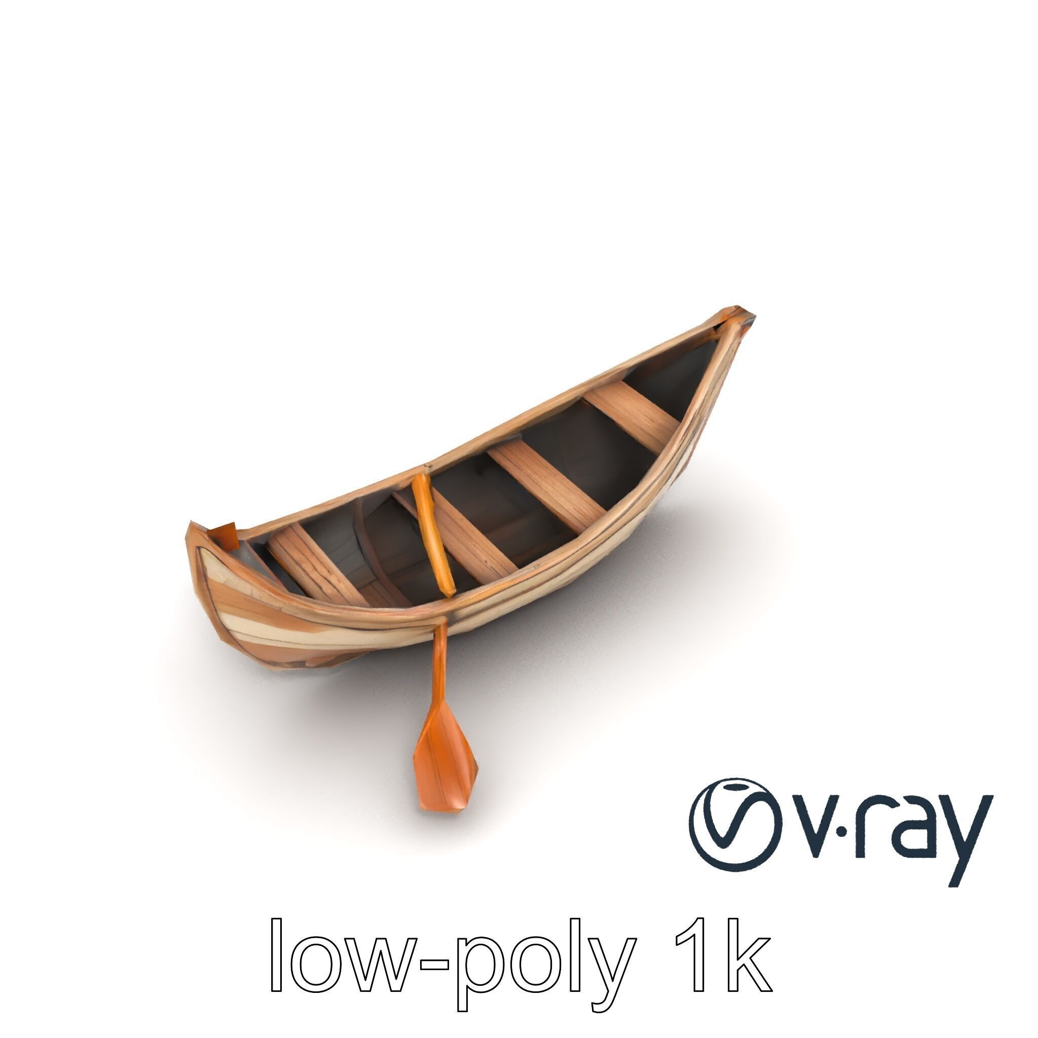 Weathered Rowboat Historical Storytelling model pack Low-poly 3D model_18