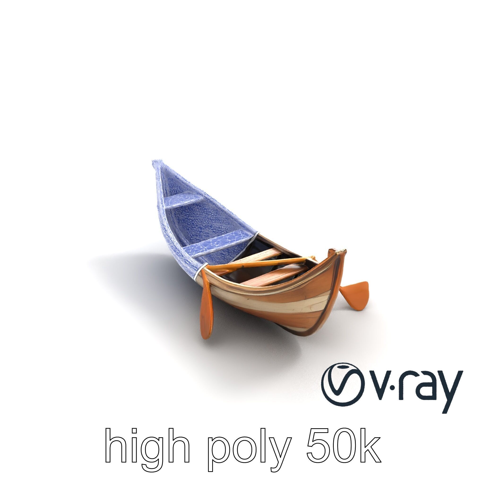 Weathered Rowboat Historical Storytelling model pack Low-poly 3D model_26