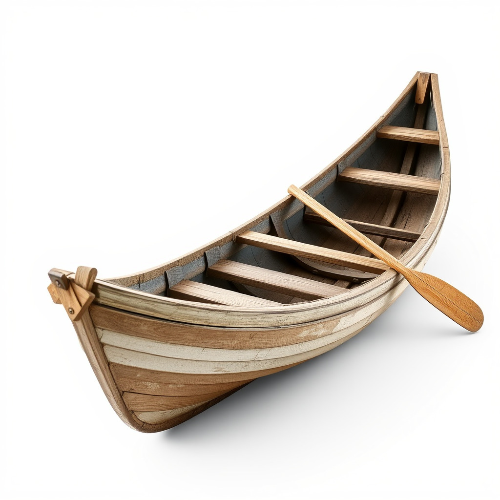 Weathered Rowboat Historical Storytelling model pack Low-poly 3D model_4