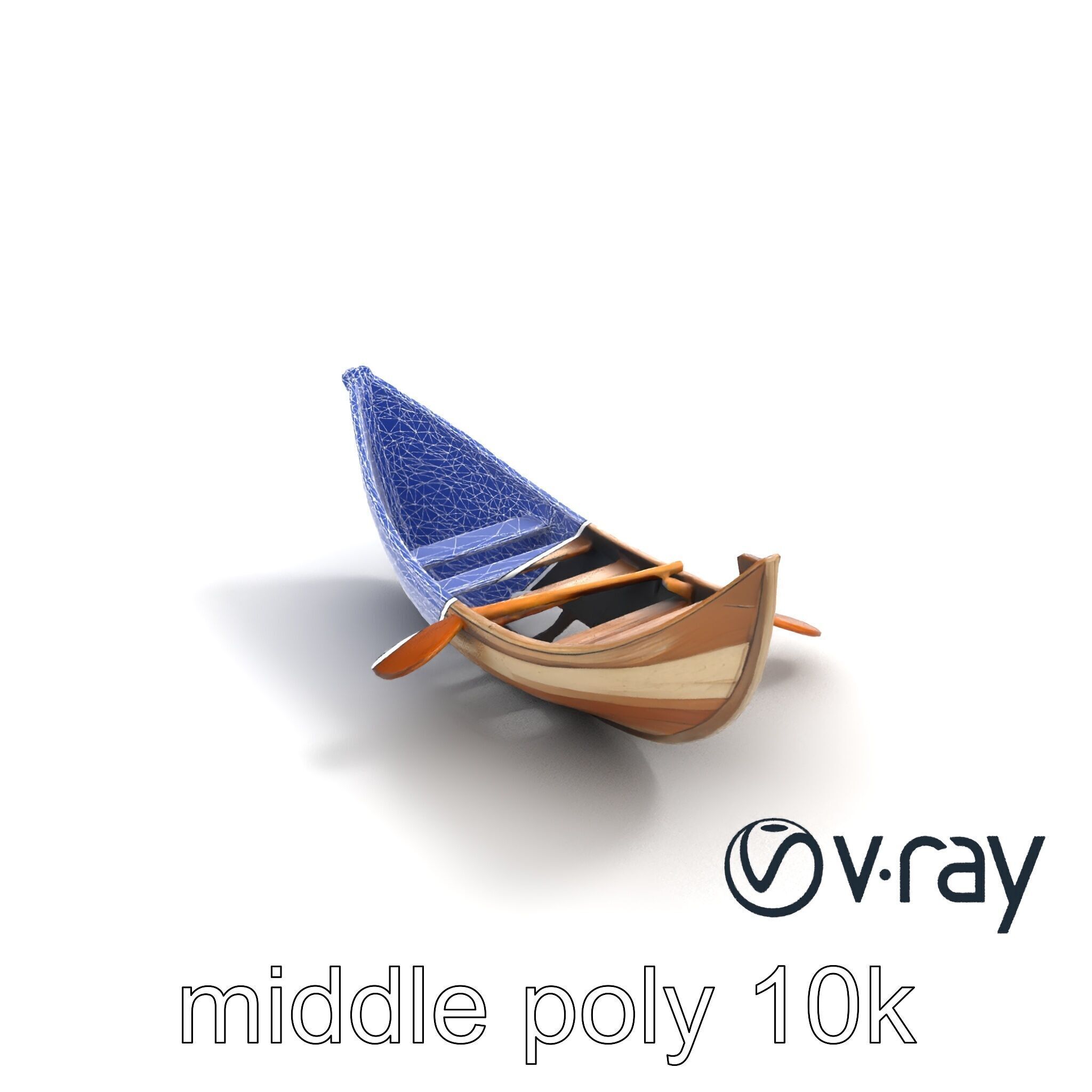 Weathered Rowboat Historical Storytelling model pack Low-poly 3D model_11