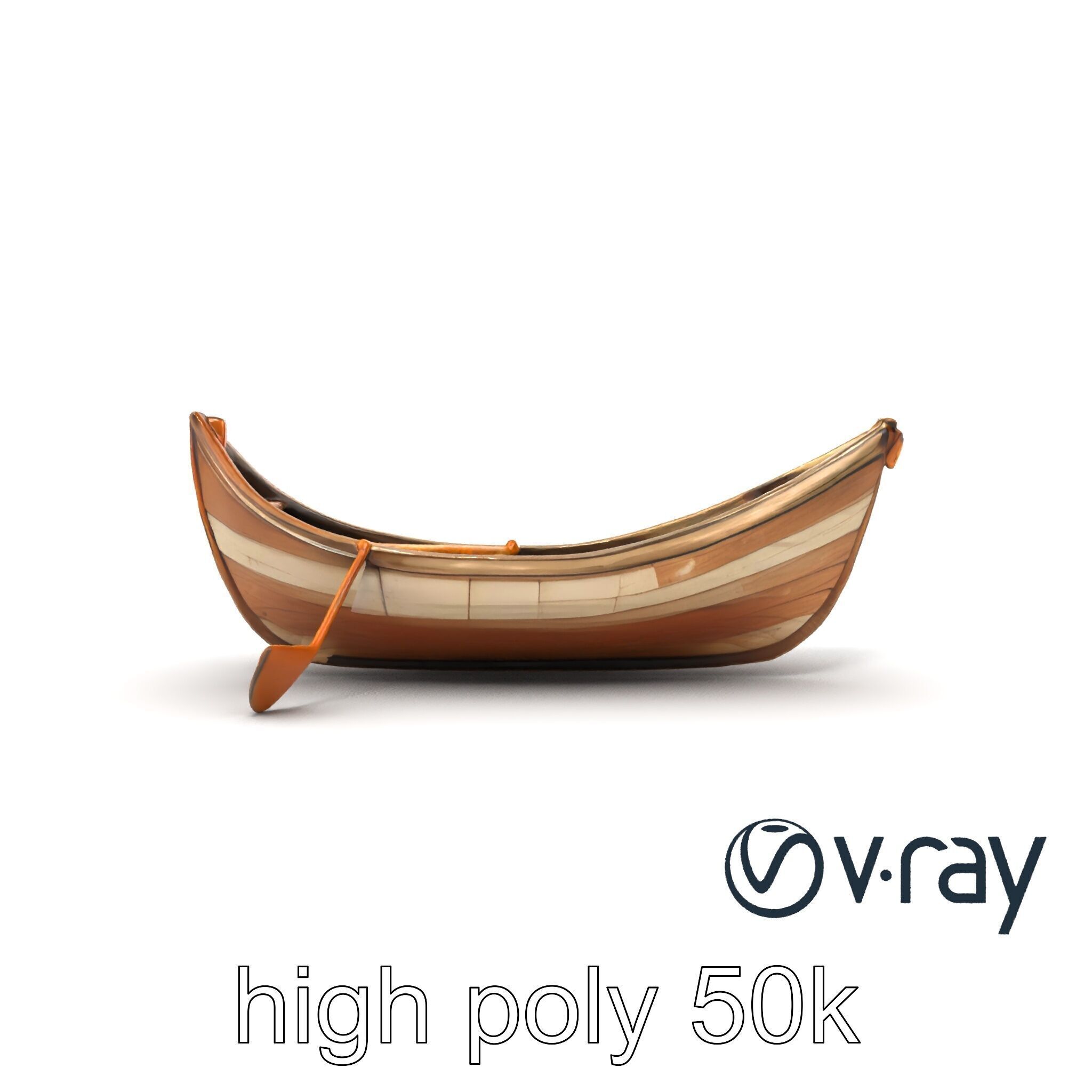 Weathered Rowboat Historical Storytelling model pack Low-poly 3D model_16