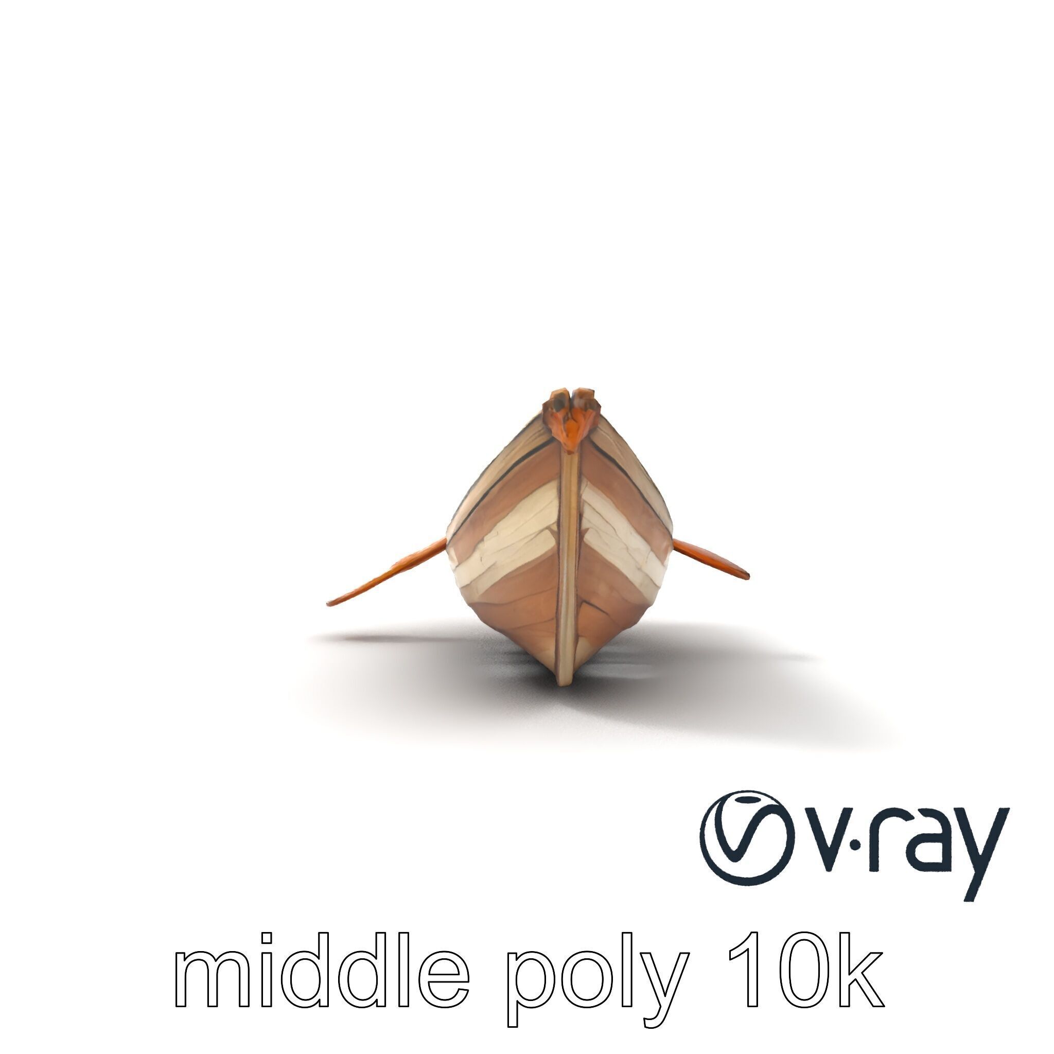Weathered Rowboat Historical Storytelling model pack Low-poly 3D model_17