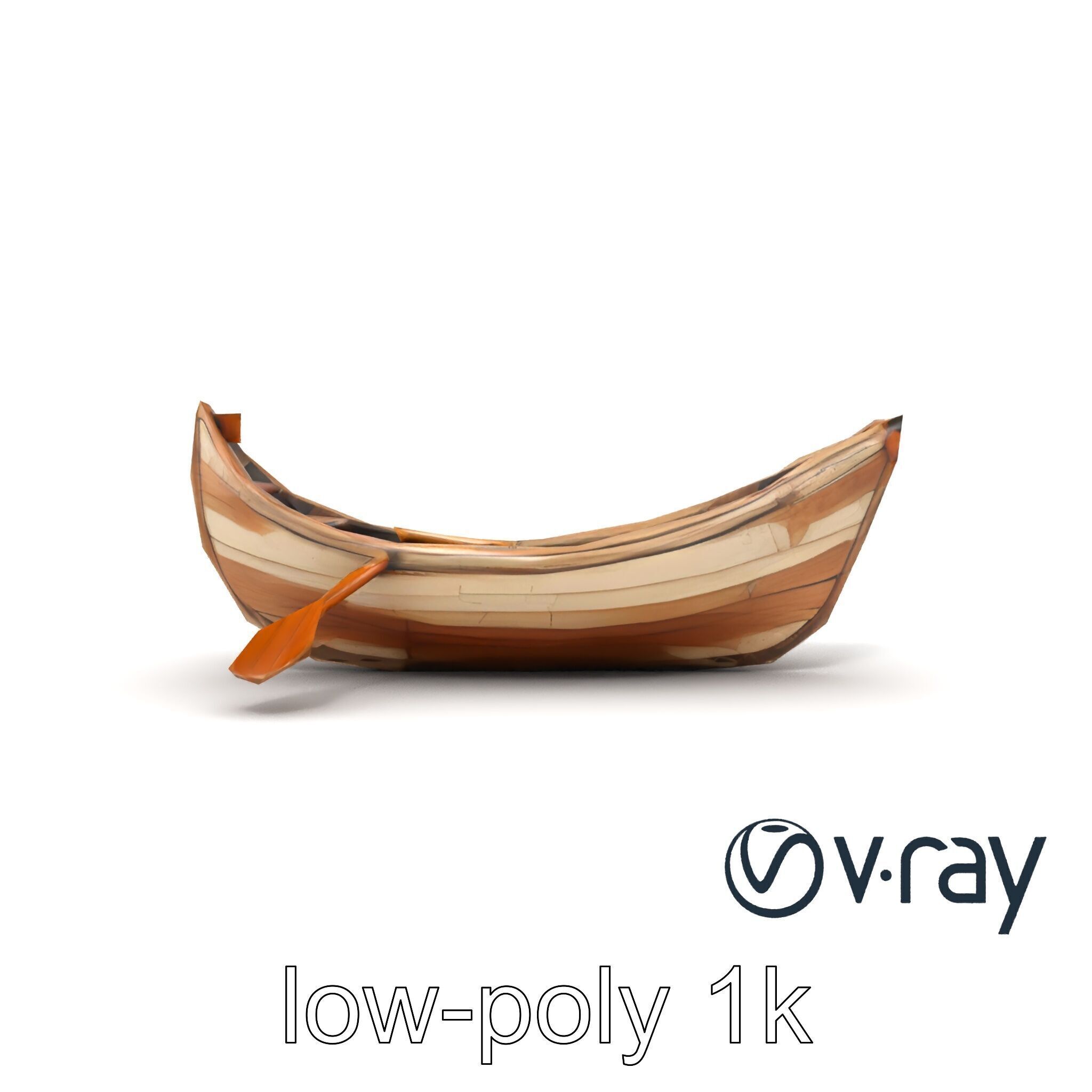 Weathered Rowboat Historical Storytelling model pack Low-poly 3D model_13