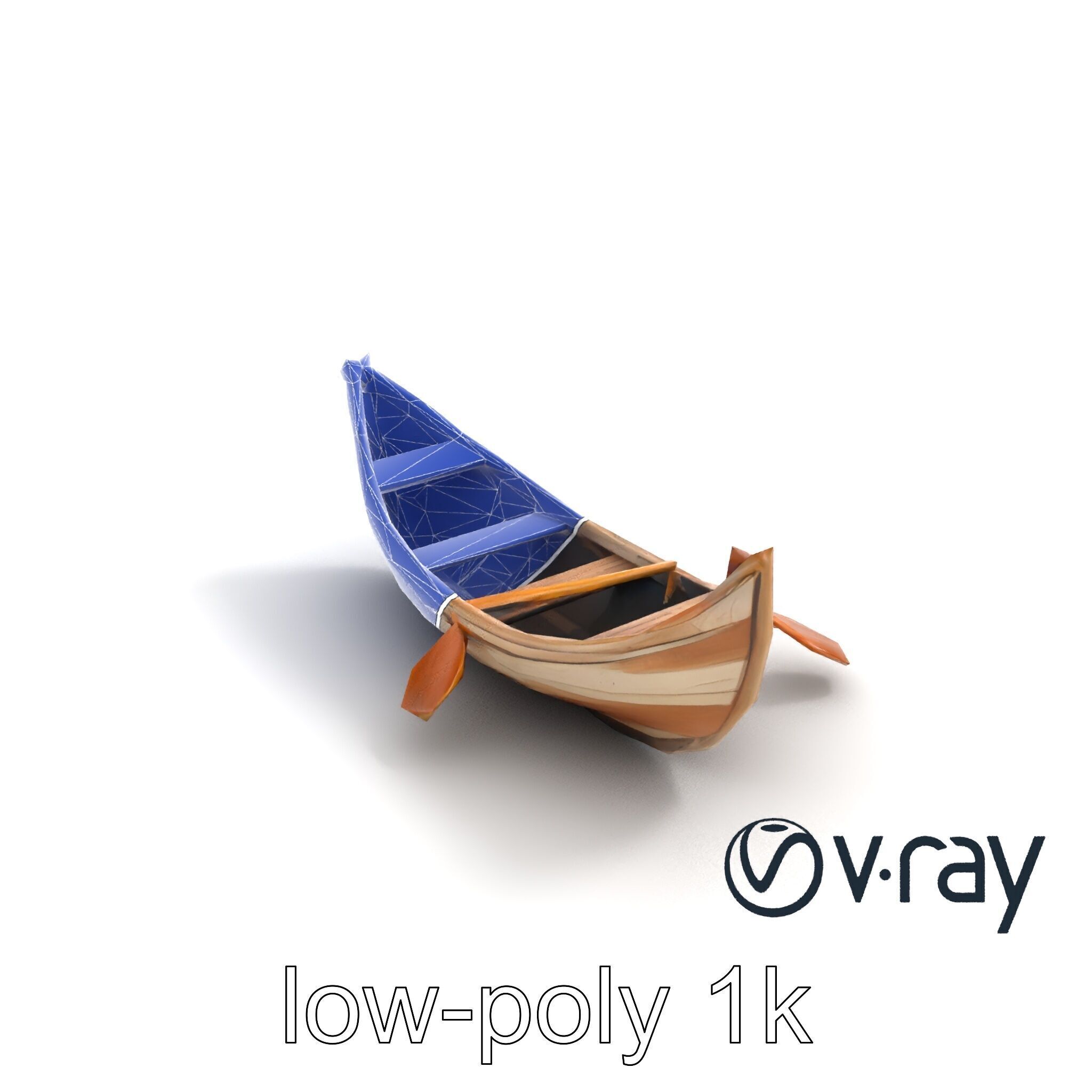 Weathered Rowboat Historical Storytelling model pack Low-poly 3D model_15