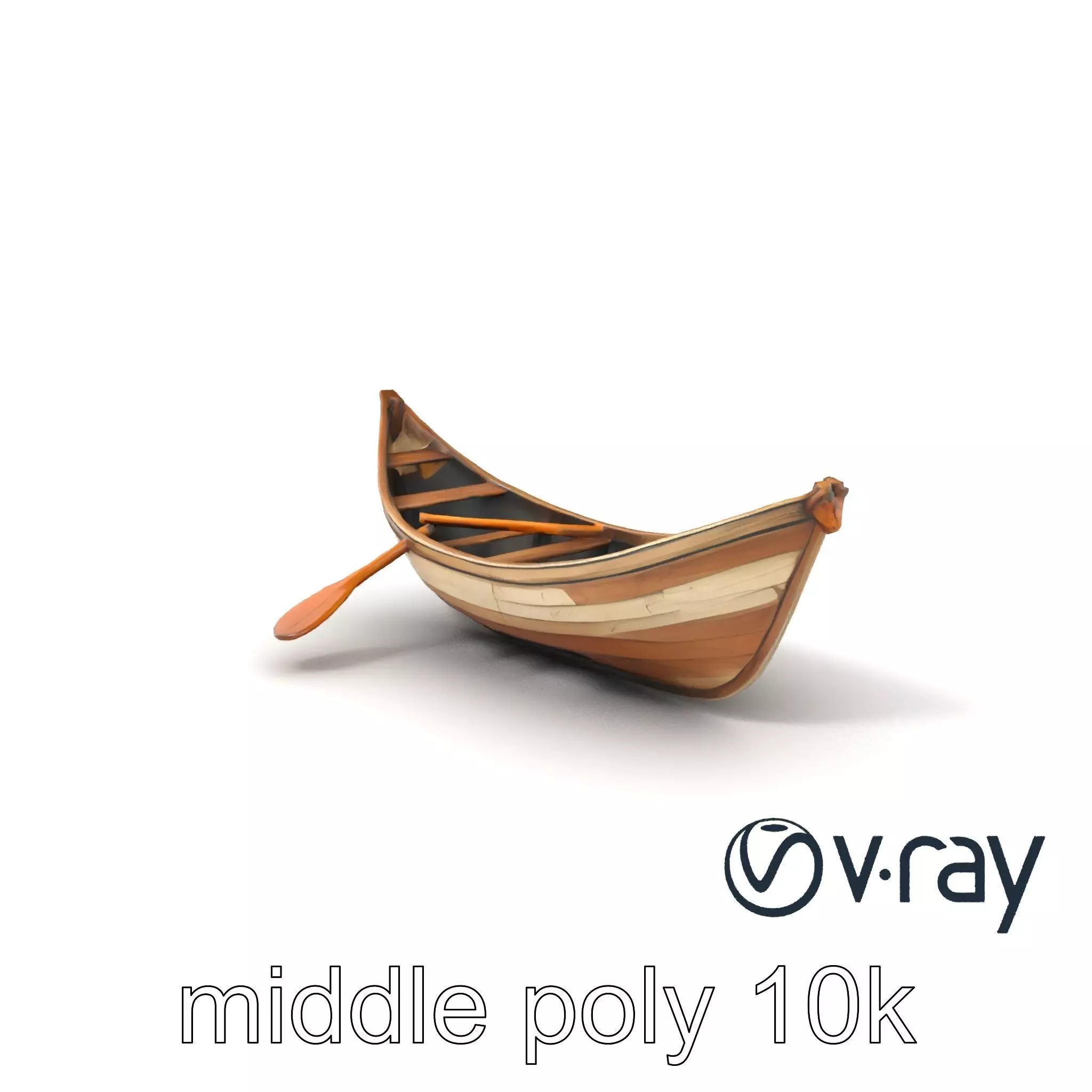 Weathered Rowboat Historical Storytelling model pack Low-poly 3D model_0
