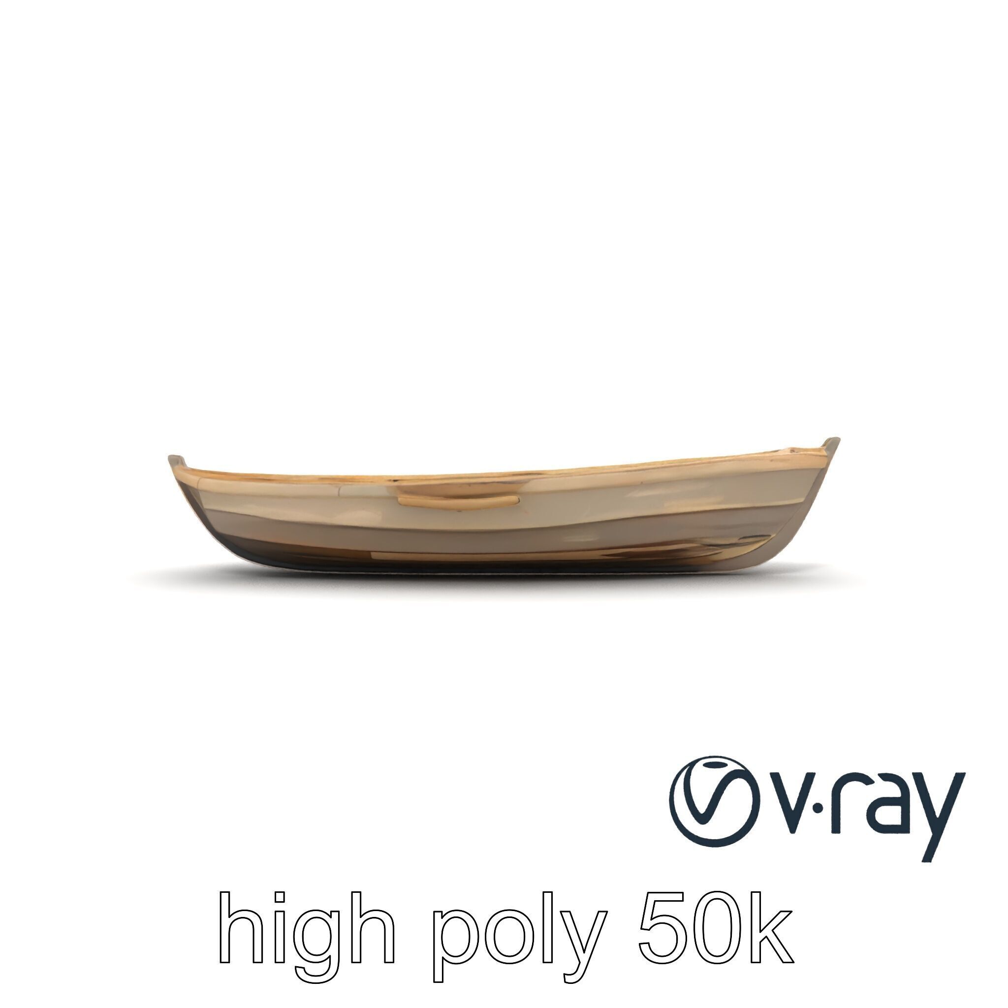 Weathered Wooden Rowboat with Oars model pack Low-poly 3D model_21