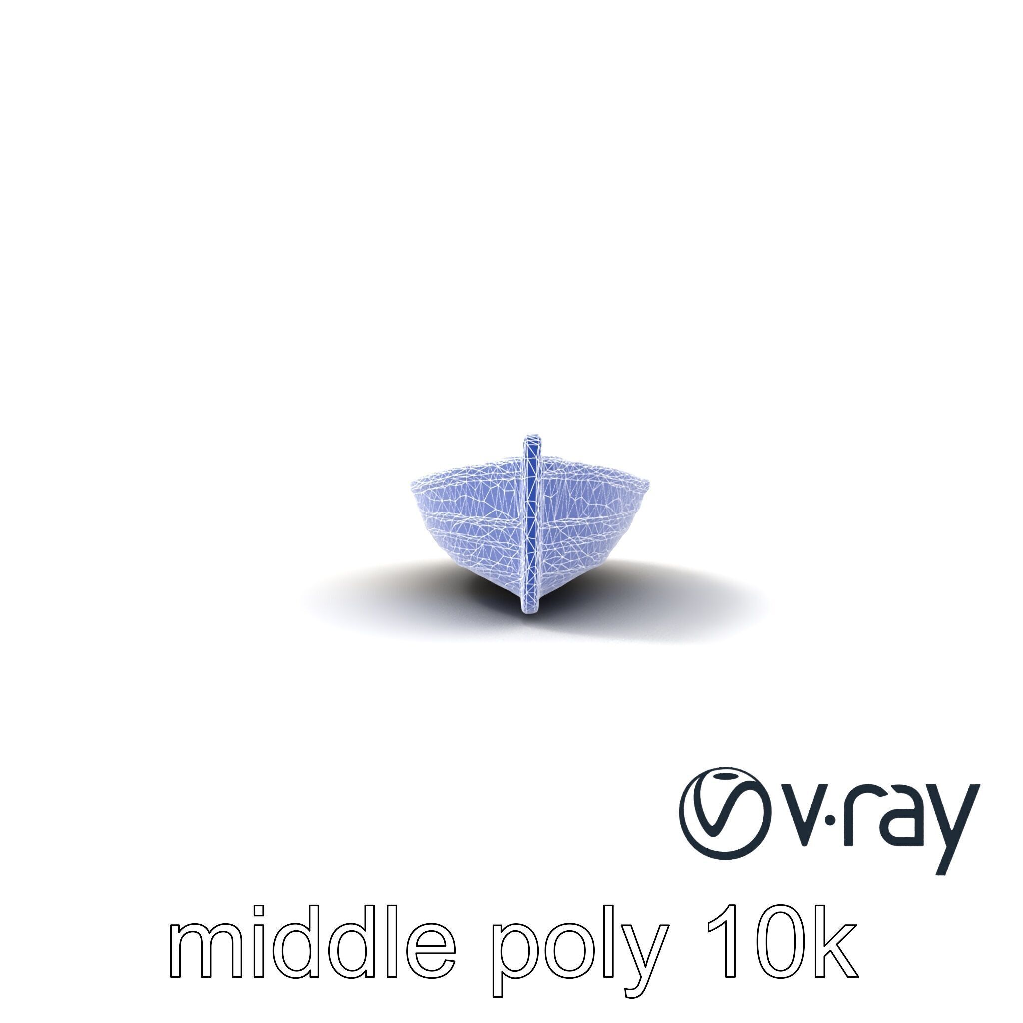 Weathered Wooden Rowboat with Oars model pack Low-poly 3D model_32