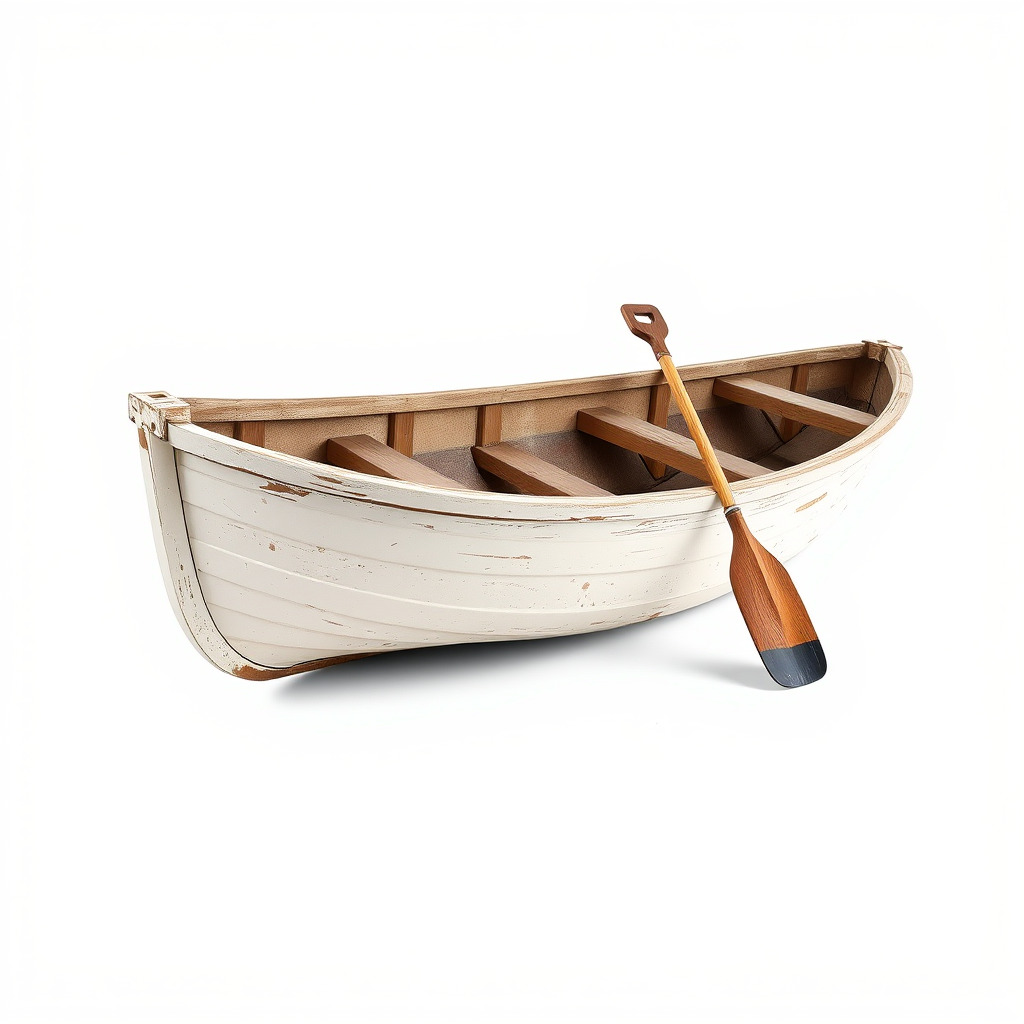 Chipped Paint Rowboat with Oars model pack Texture_4