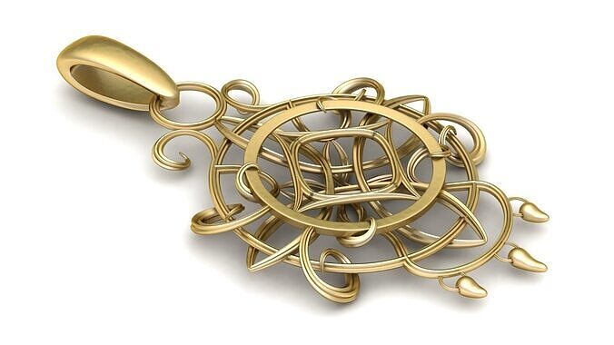 CUBE PENDANT 3D PRINTABLE MODEL  3D print model