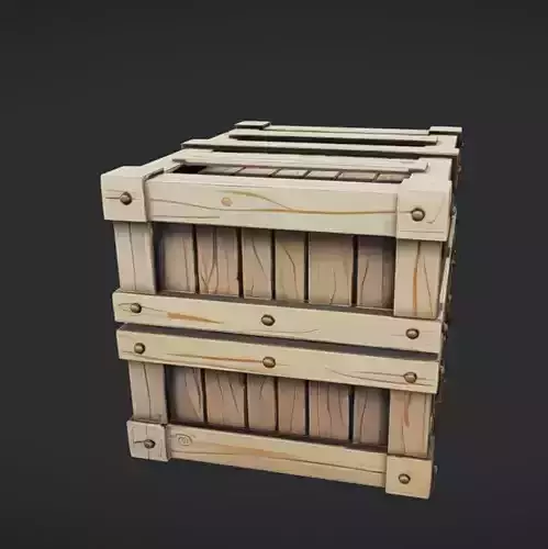 wooden shipping crate