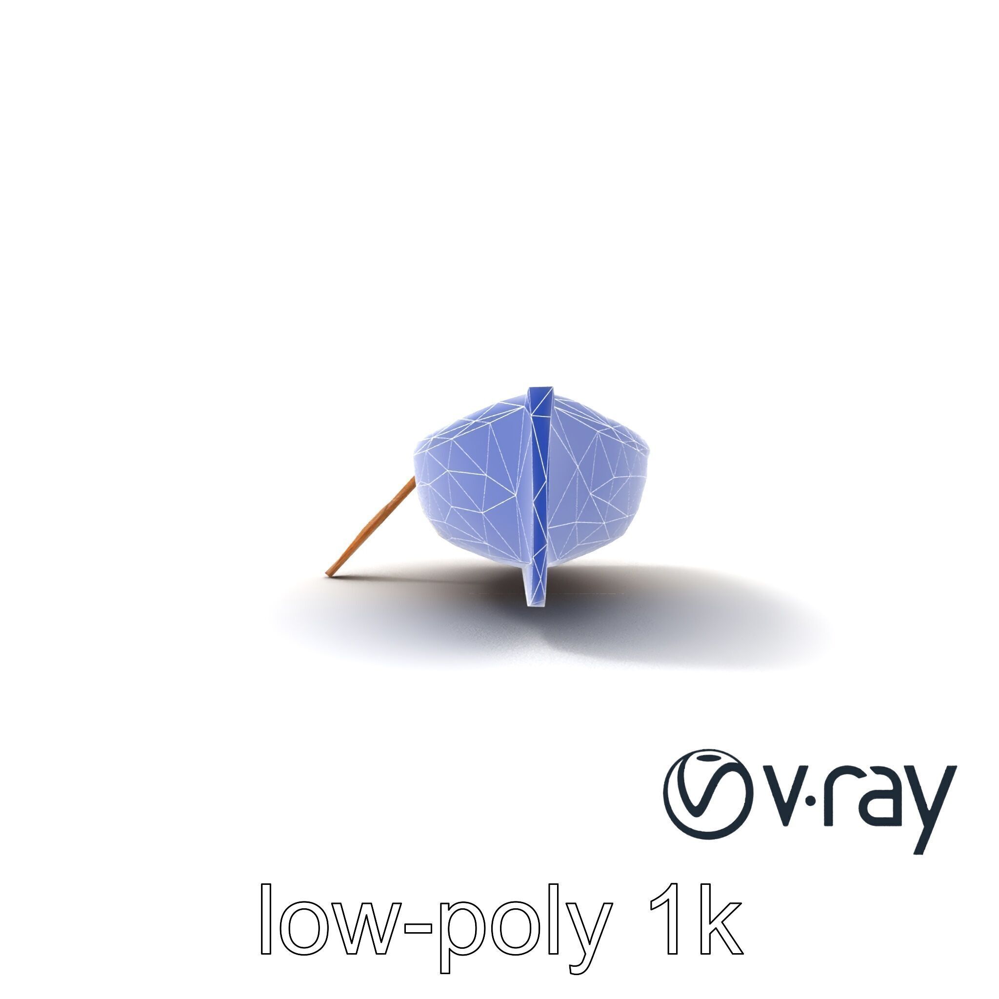 Wooden Rowboat with Oars model pack Low-poly 3D model_30