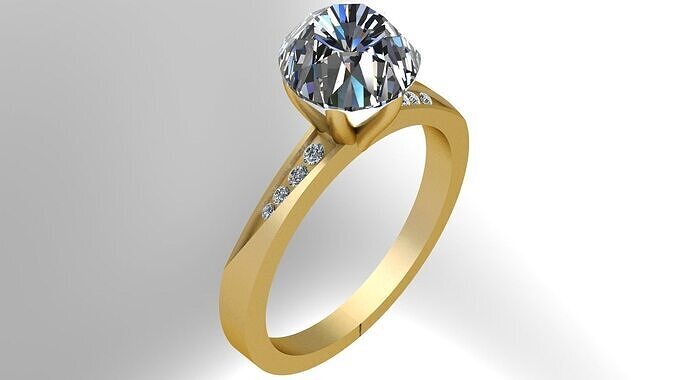 AMERICAN RING 3D PRINTABLE MODEL  3D print model