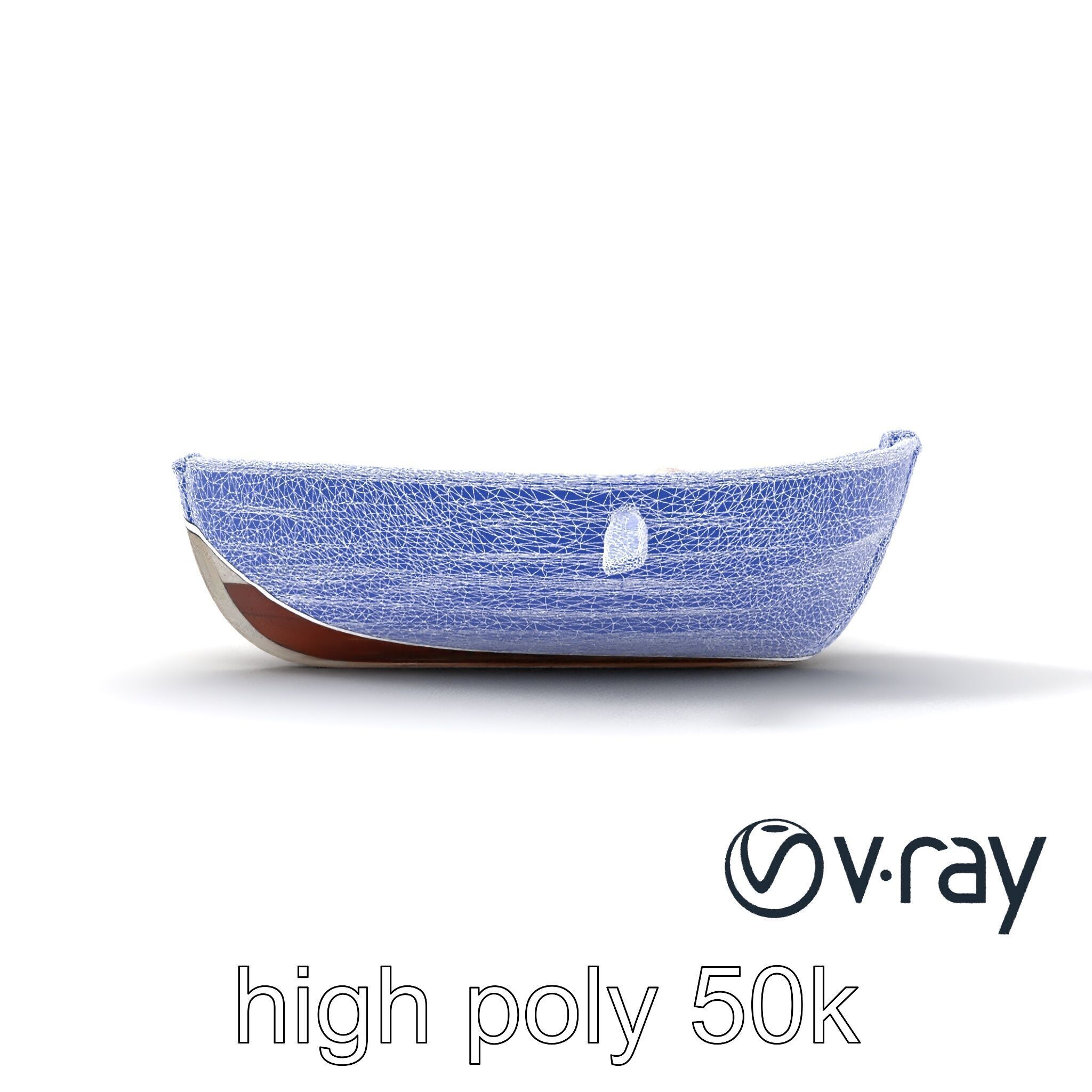 Rustic Rowboat with Oars 3D model pack Low-poly 3D model_23