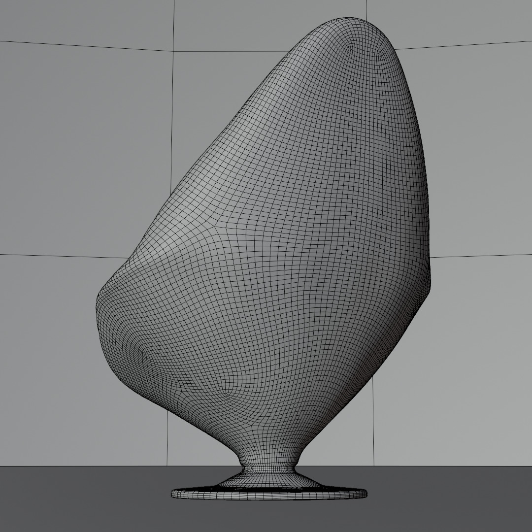 Modern Designer Chair 3D Model Low-poly 3D model_7