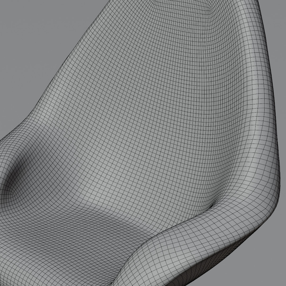 Modern Designer Chair 3D Model Low-poly 3D model_8