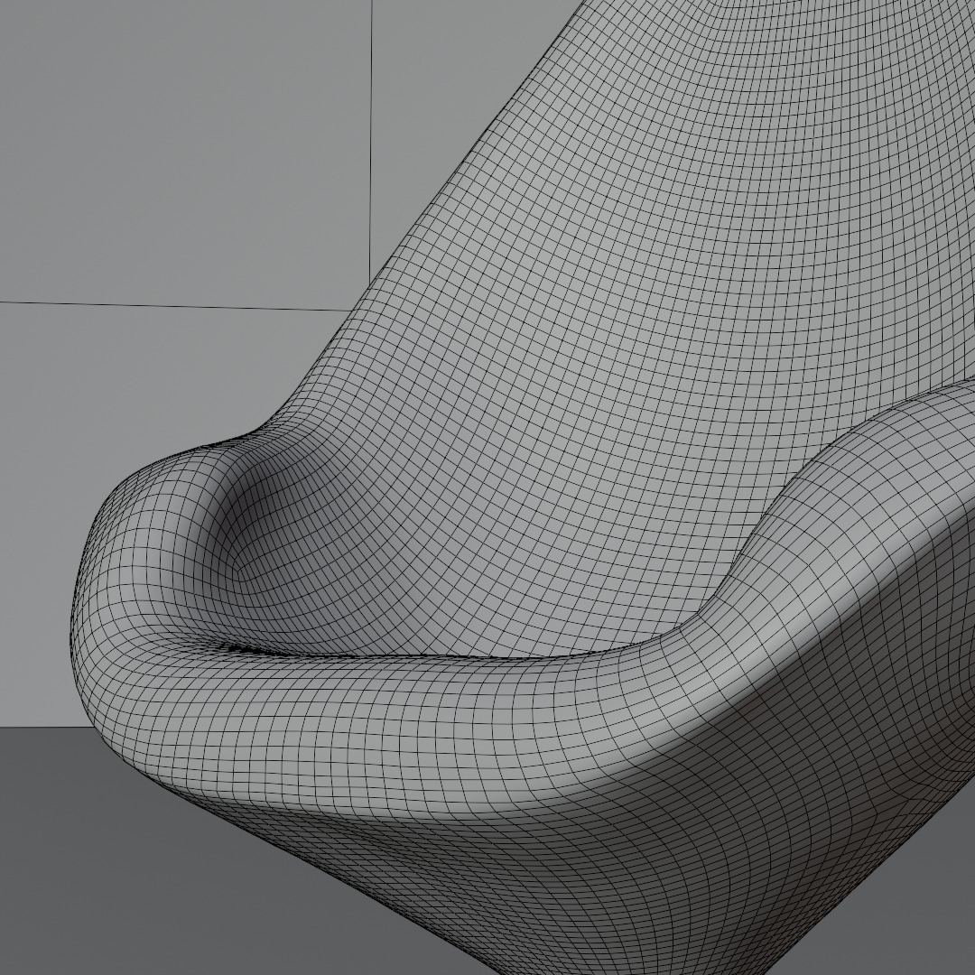 Modern Designer Chair 3D Model Low-poly 3D model_6