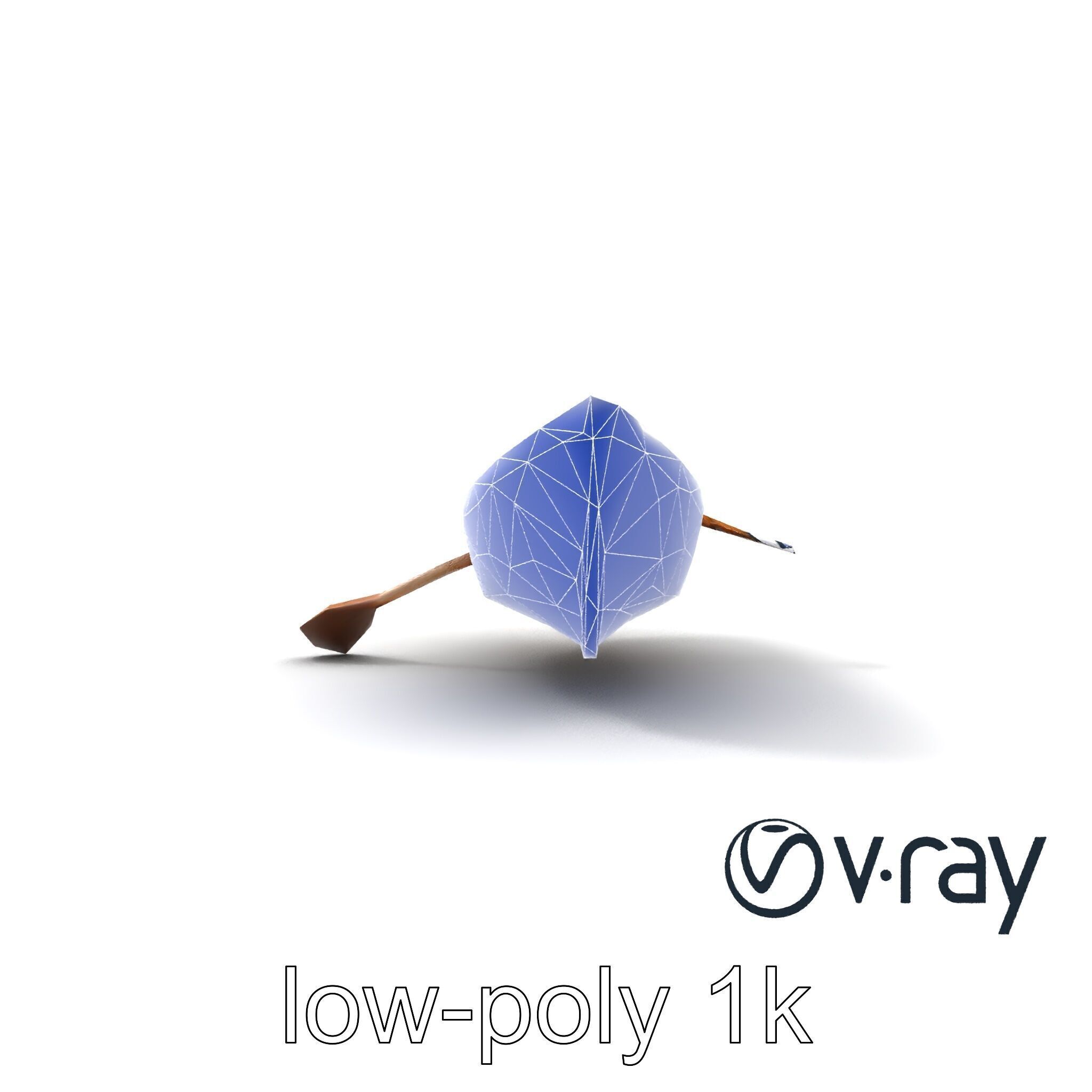 Weathered Rowboat with Oars model pack Low-poly 3D model_28