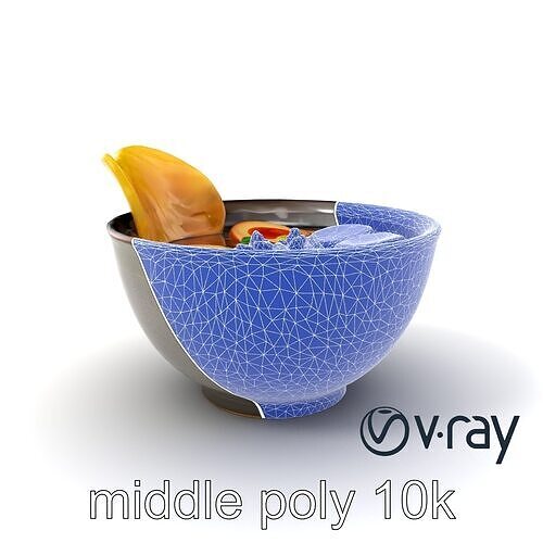 Traditional Ramen Bowl 3D model pack Low-poly 3D model 6
